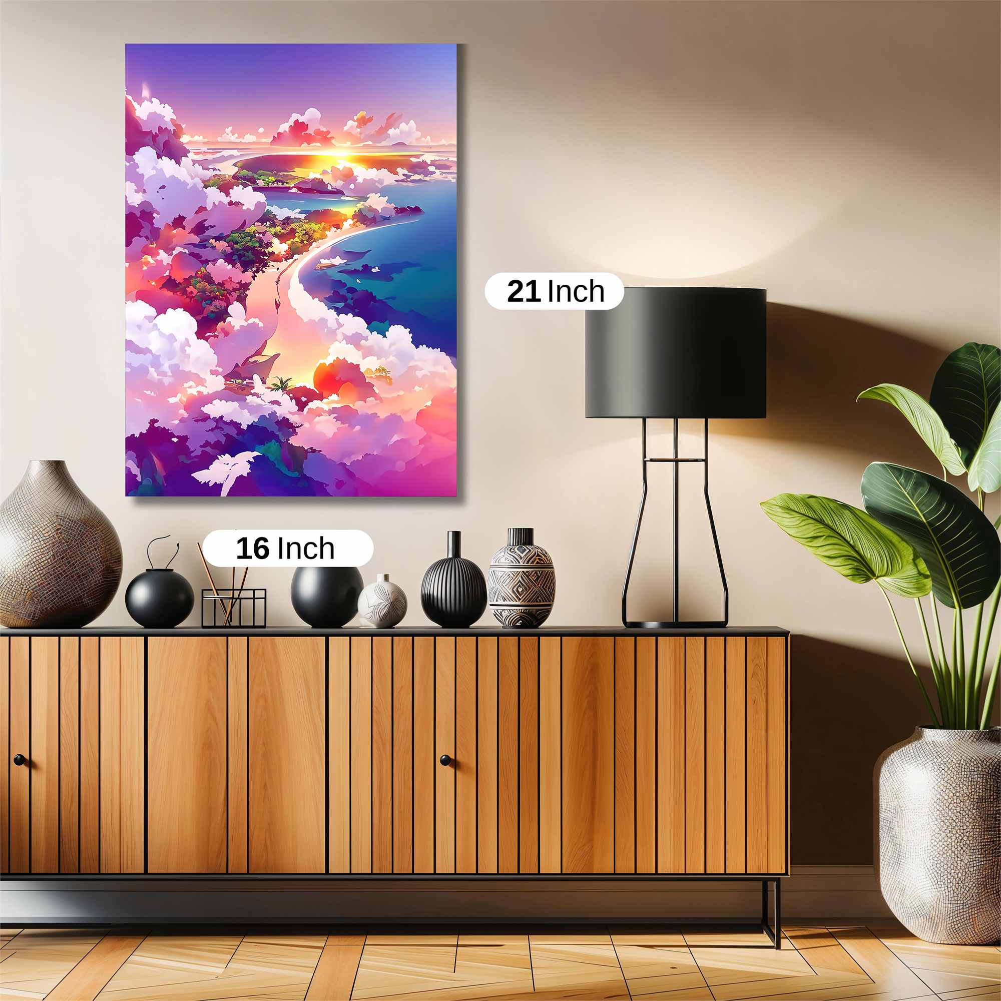 Sunset Serenity Safe Wall Magnetic / M