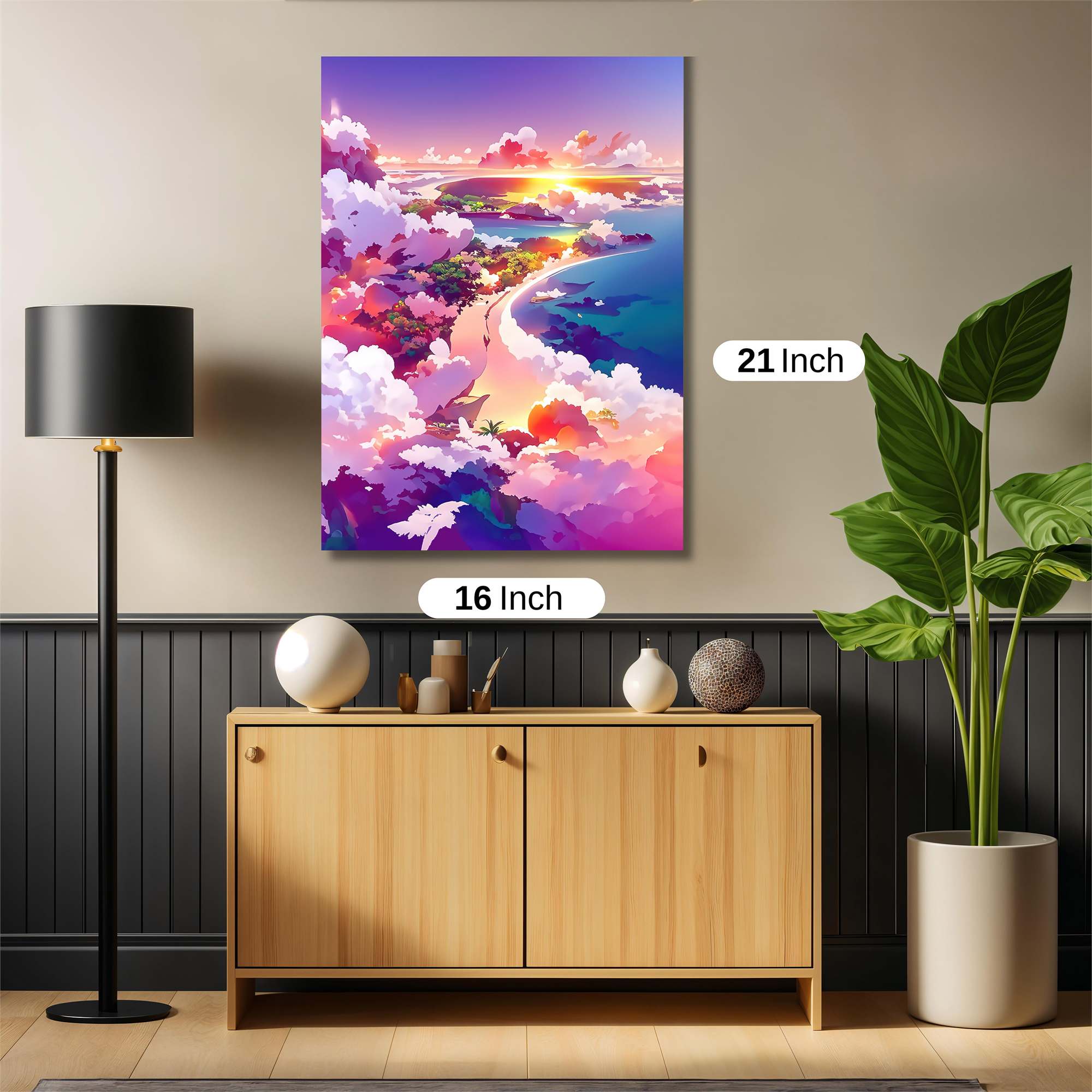 Sunset Serenity Safe Wall Magnetic / M