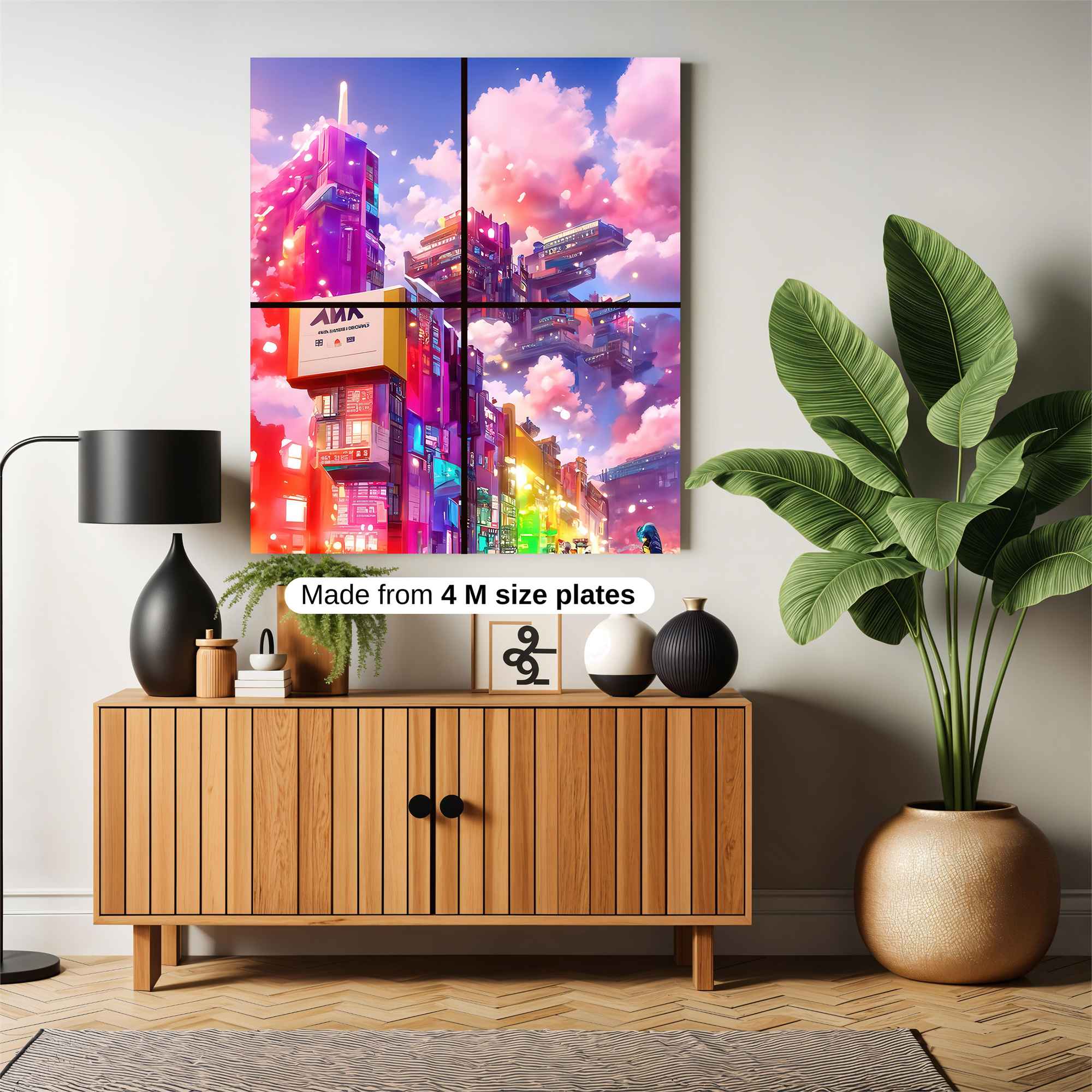 Cyberpunk Dreamscape Safe Wall Magnetic / M