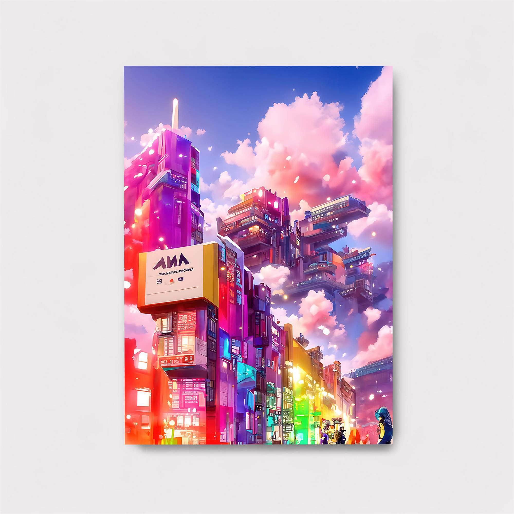 Cyberpunk Dreamscape Safe Wall Magnetic / M