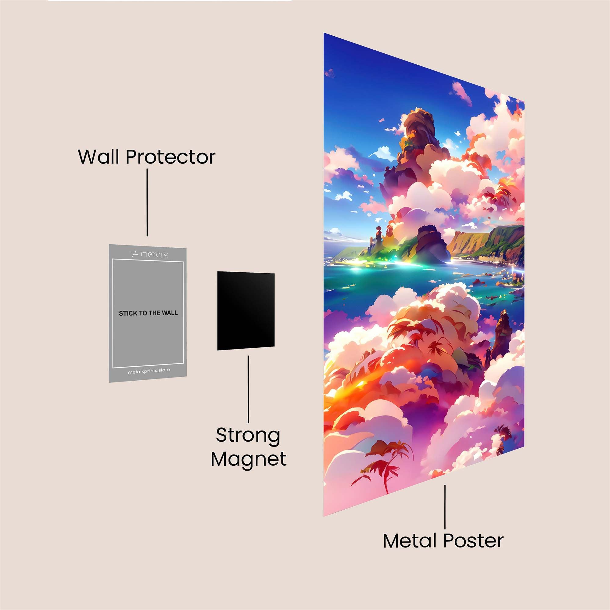 Skyward Bliss Safe Wall Magnetic / M