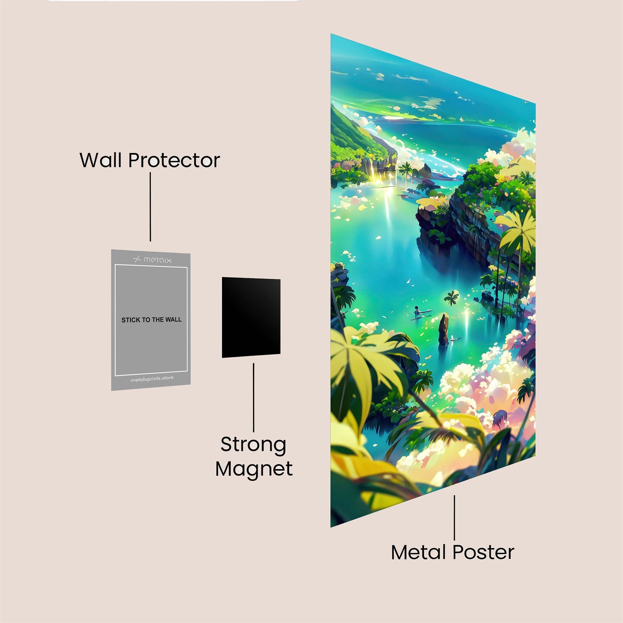 Tropical Dream Safe Wall Magnetic / M