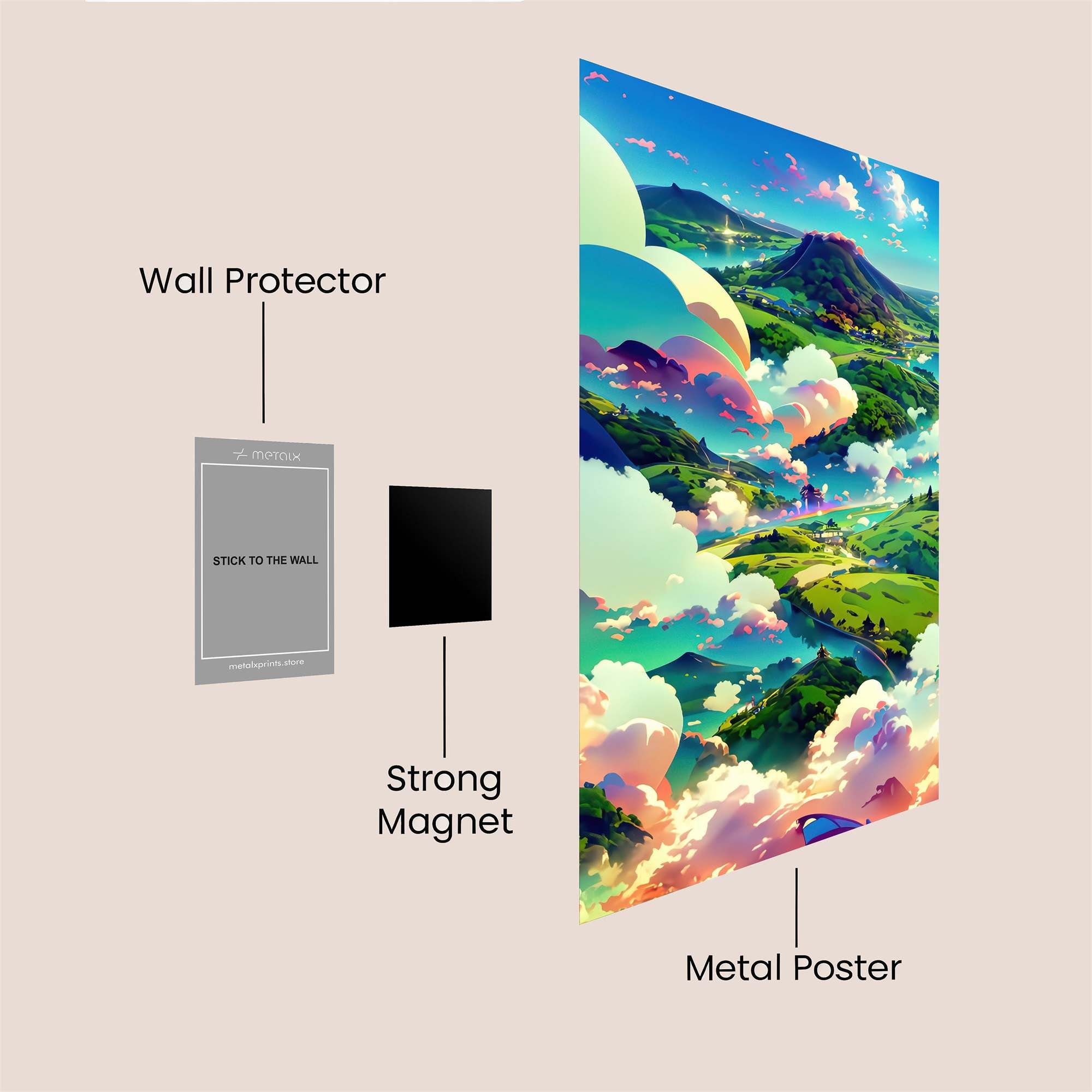 Skyward Dream Safe Wall Magnetic / M