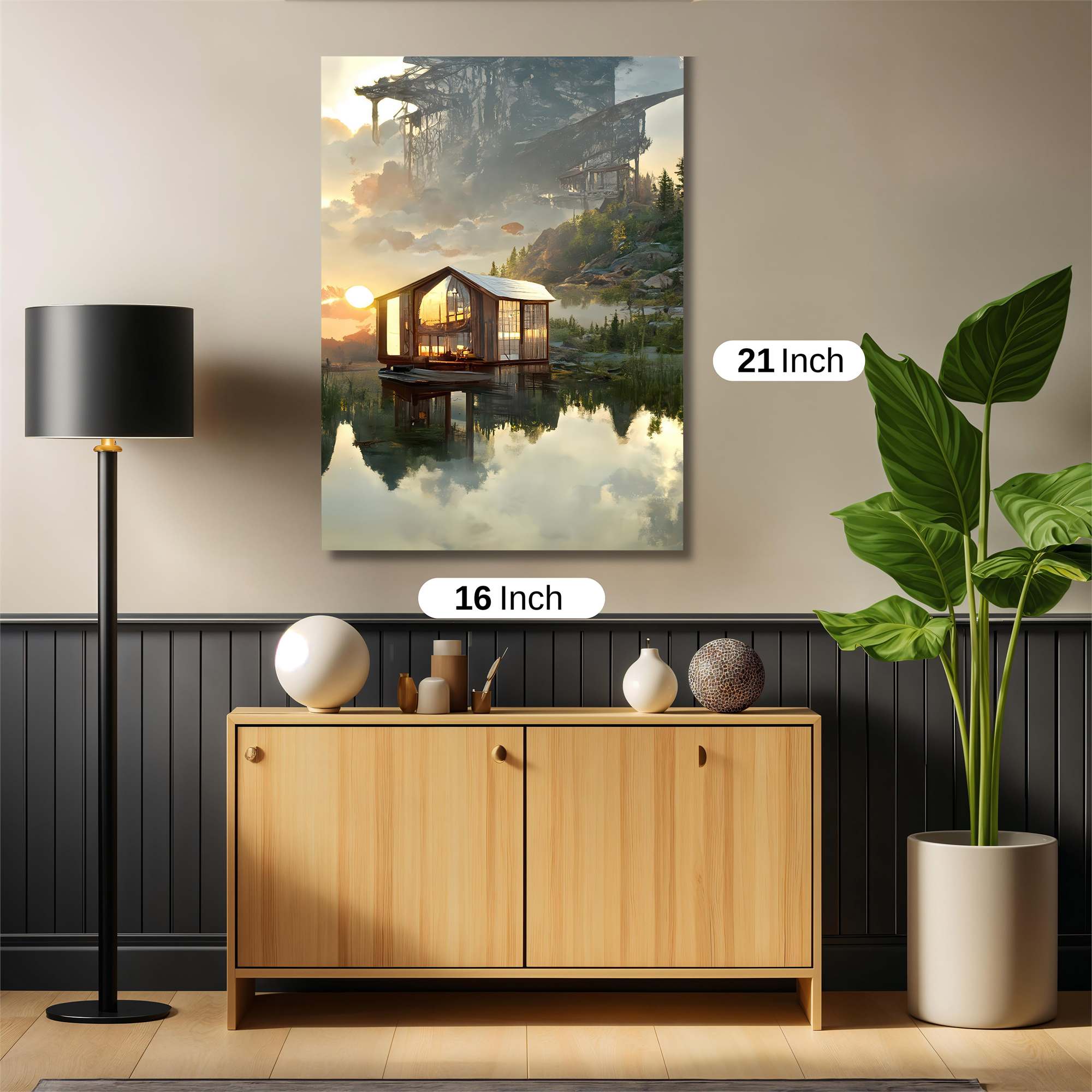 Cabin Tranquil Safe Wall Magnetic / M