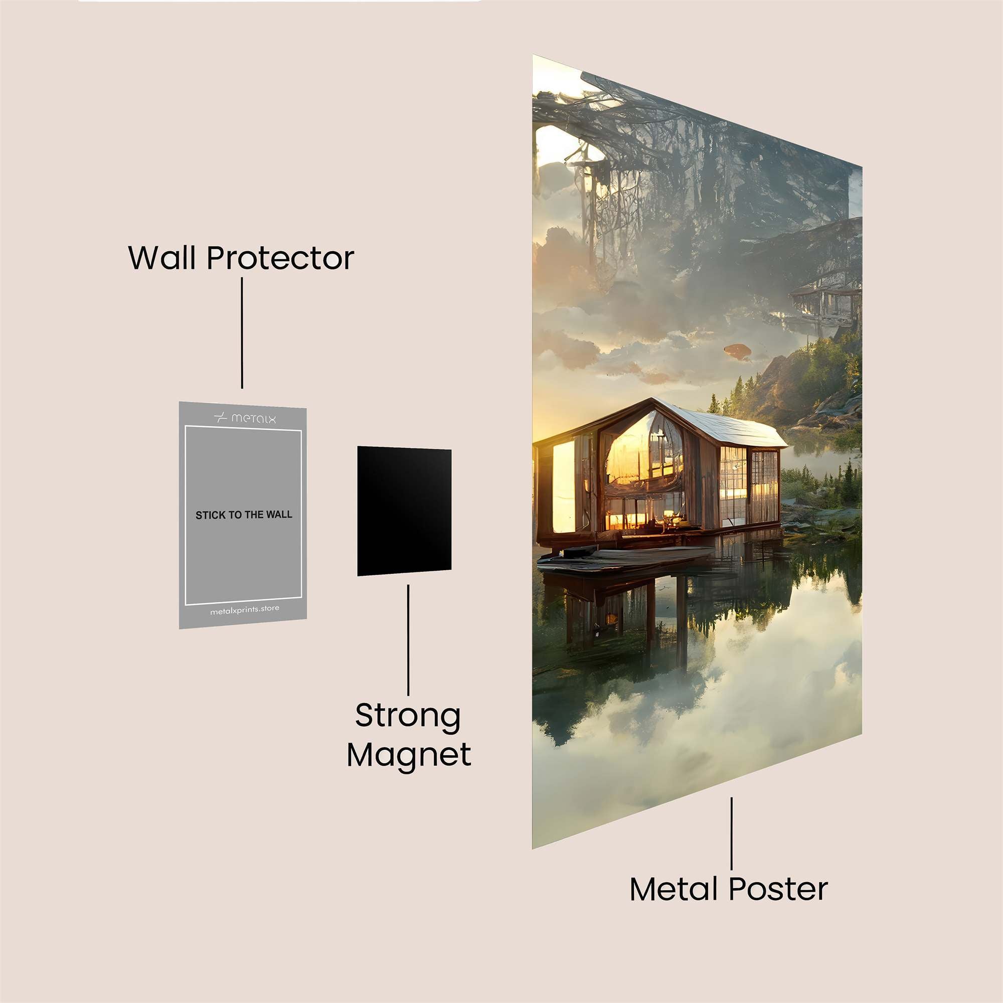 Cabin Tranquil Safe Wall Magnetic / M