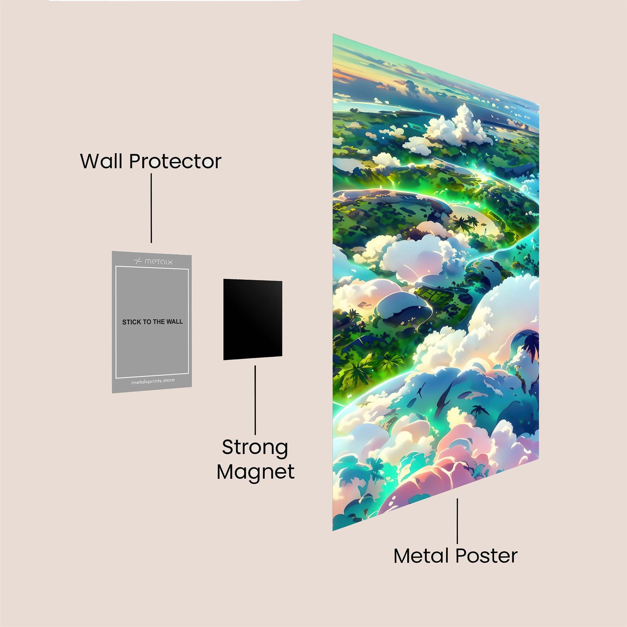 Paradise Serene Safe Wall Magnetic / M