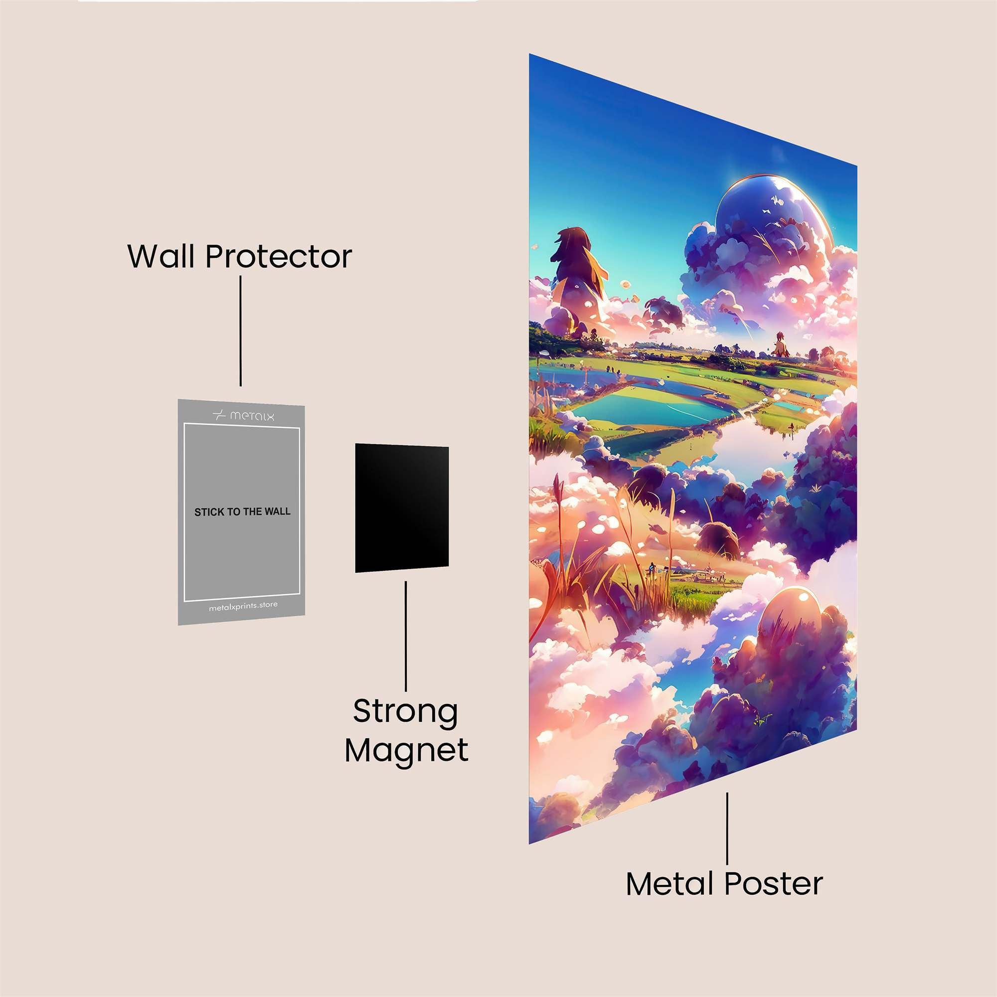 Dreamscape Serene Safe Wall Magnetic / M