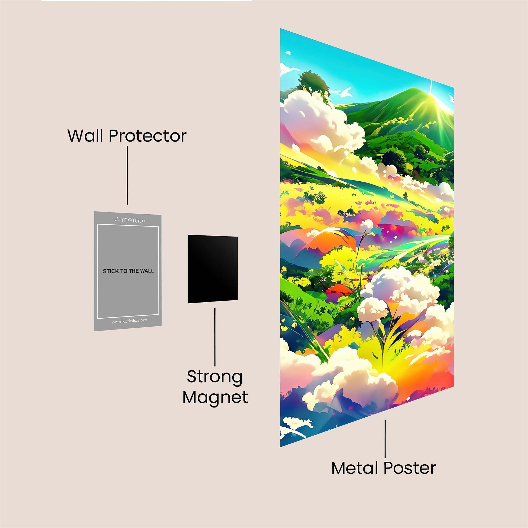 Sunlit Euphoria Safe Wall Magnetic / M