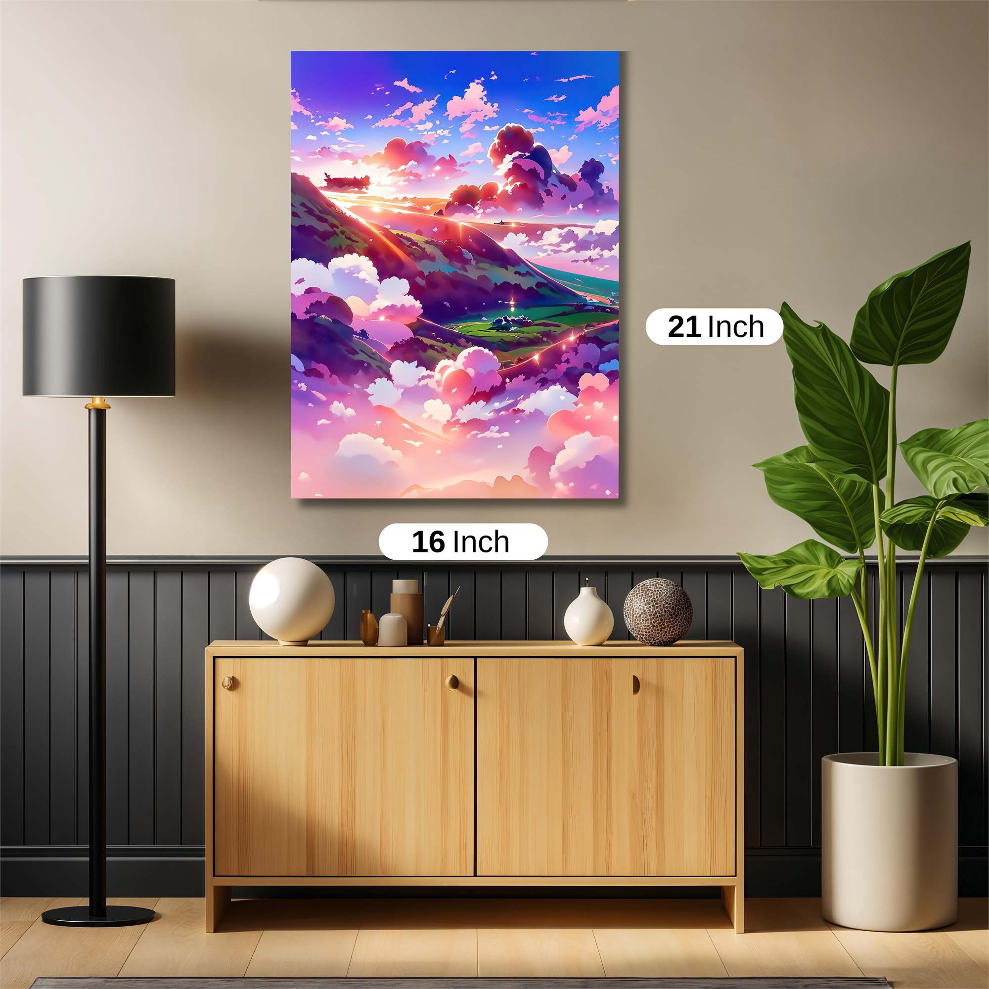 Sunset Serenity Safe Wall Magnetic / M