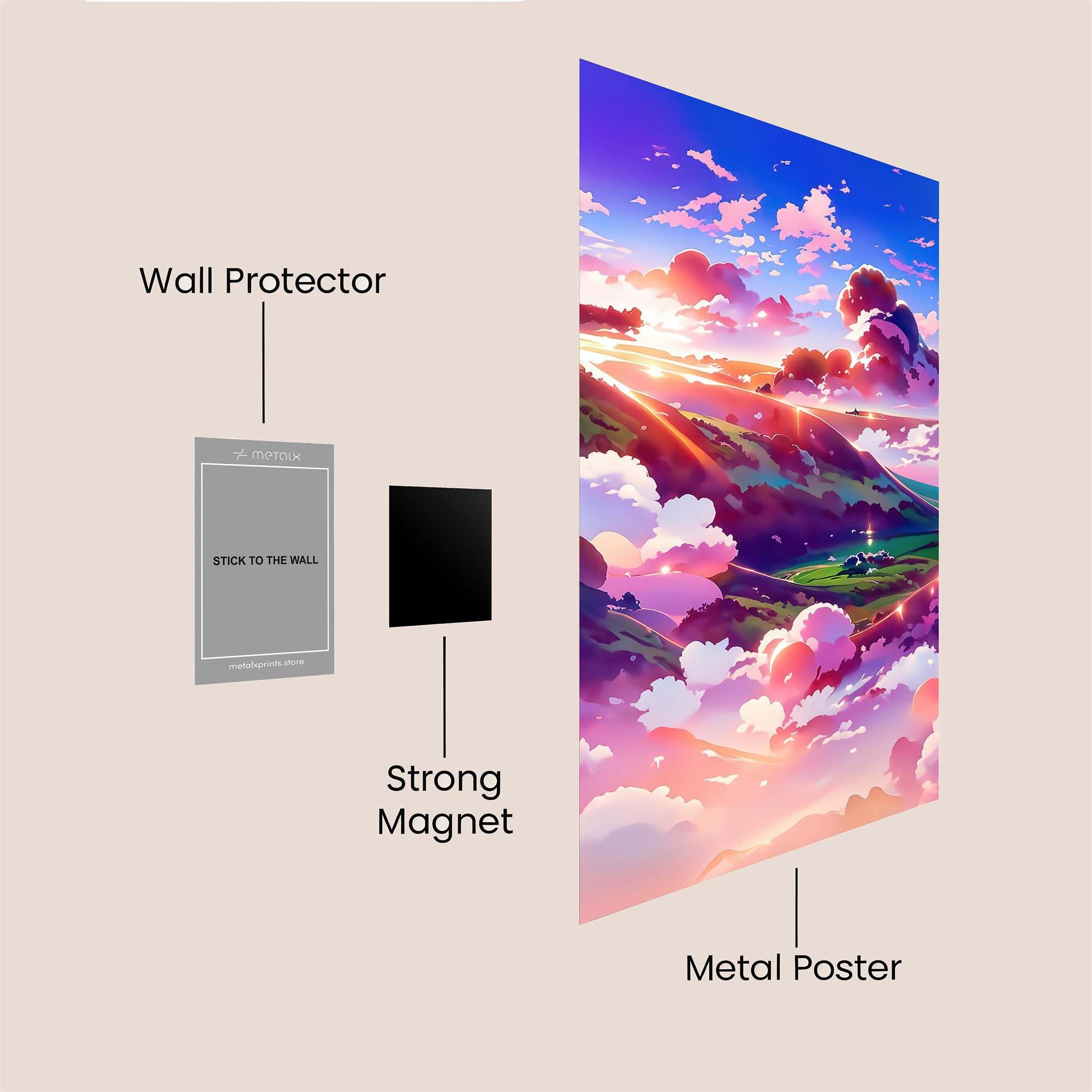 Sunset Serenity Safe Wall Magnetic / M