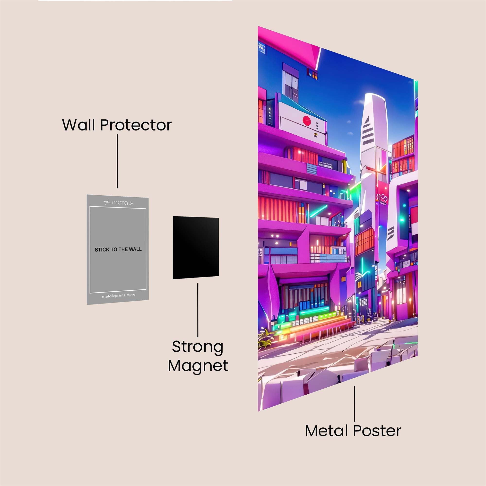 Tokyo Dreamscape Safe Wall Magnetic / M