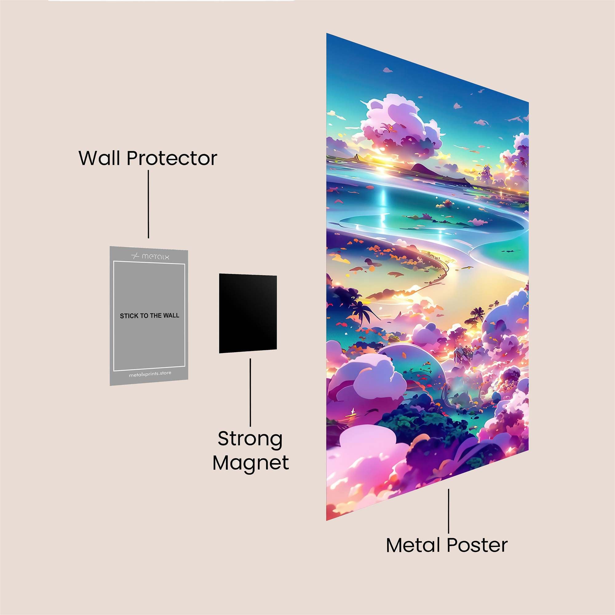Sunrise Serenity Safe Wall Magnetic / M