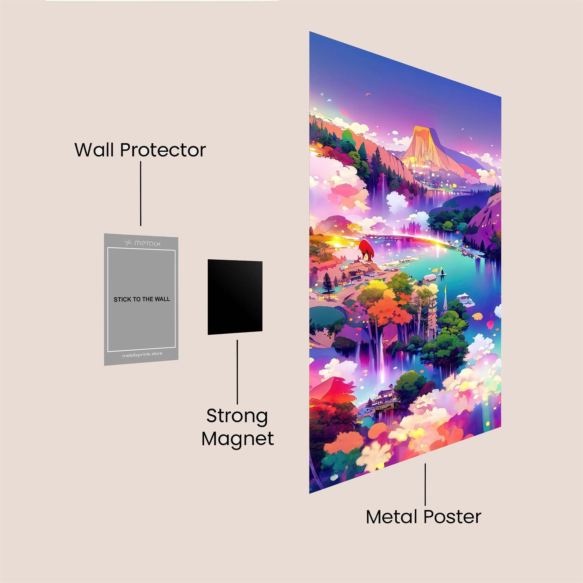 Mountain Dreamscape Safe Wall Magnetic / M