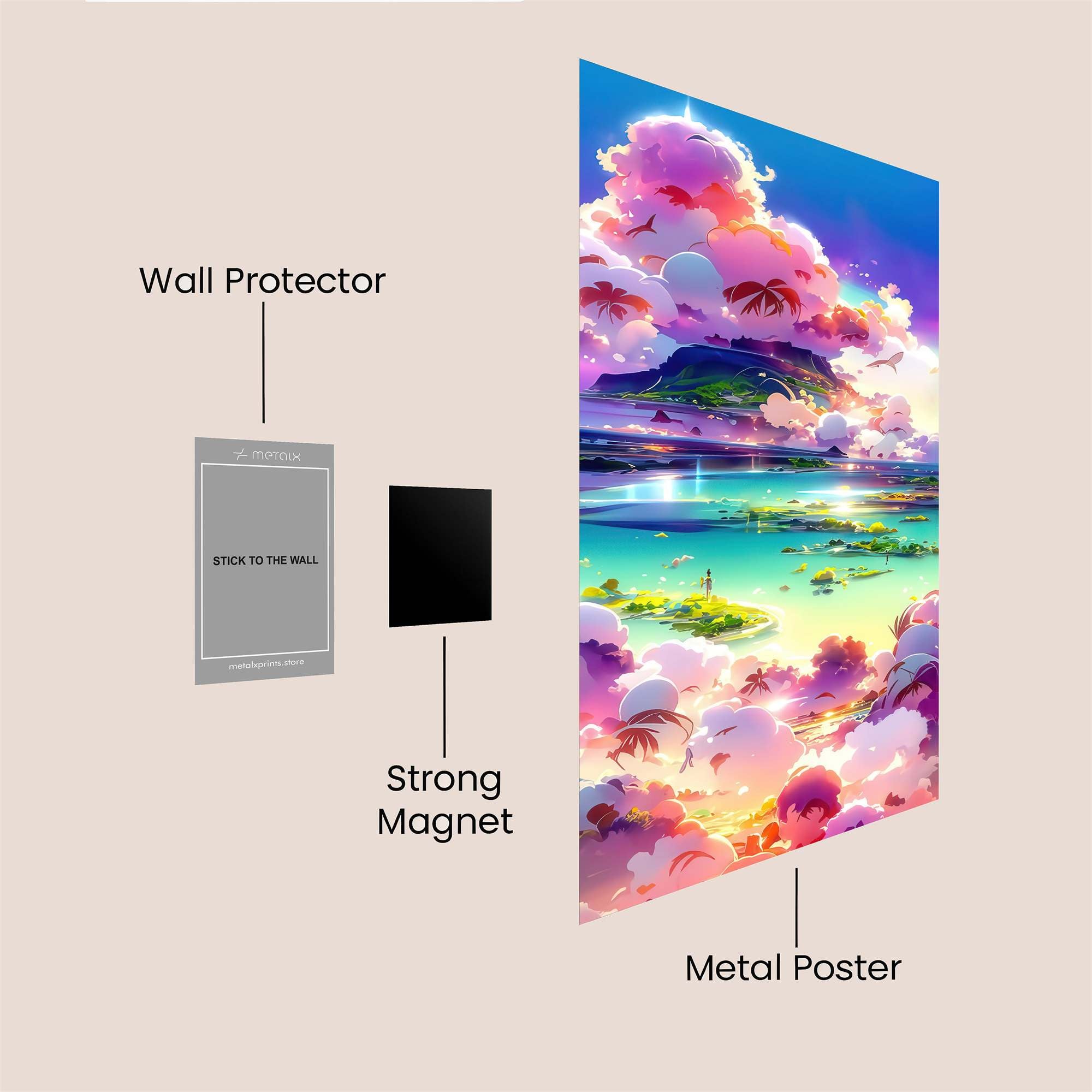 Island Dreamscape Safe Wall Magnetic / M