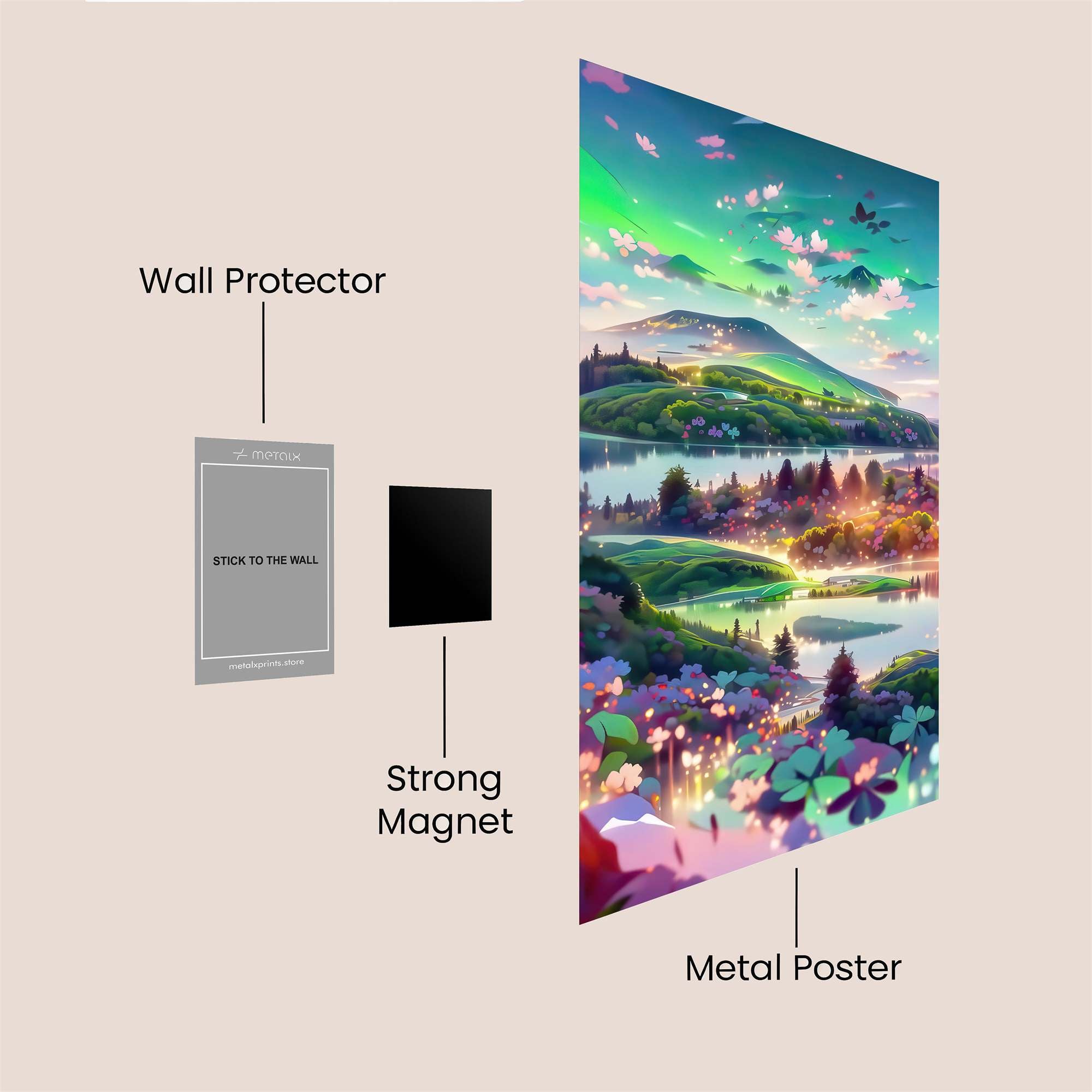 Aurora Serenity Safe Wall Magnetic / M