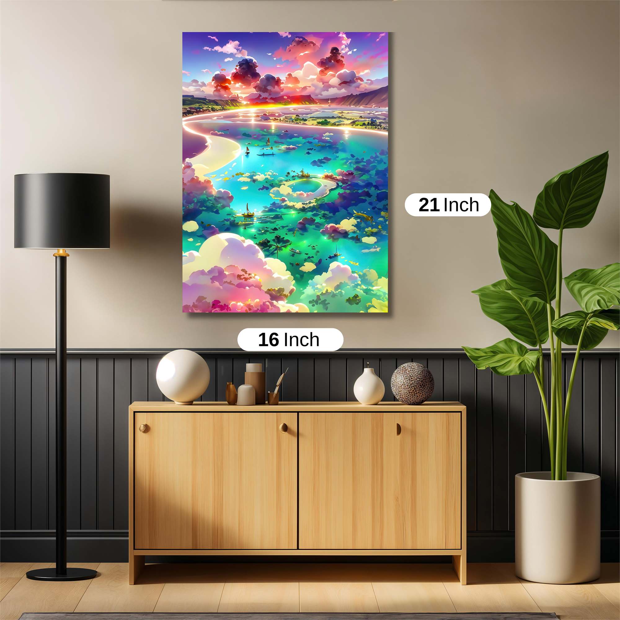 Sunset Serenity Safe Wall Magnetic / M