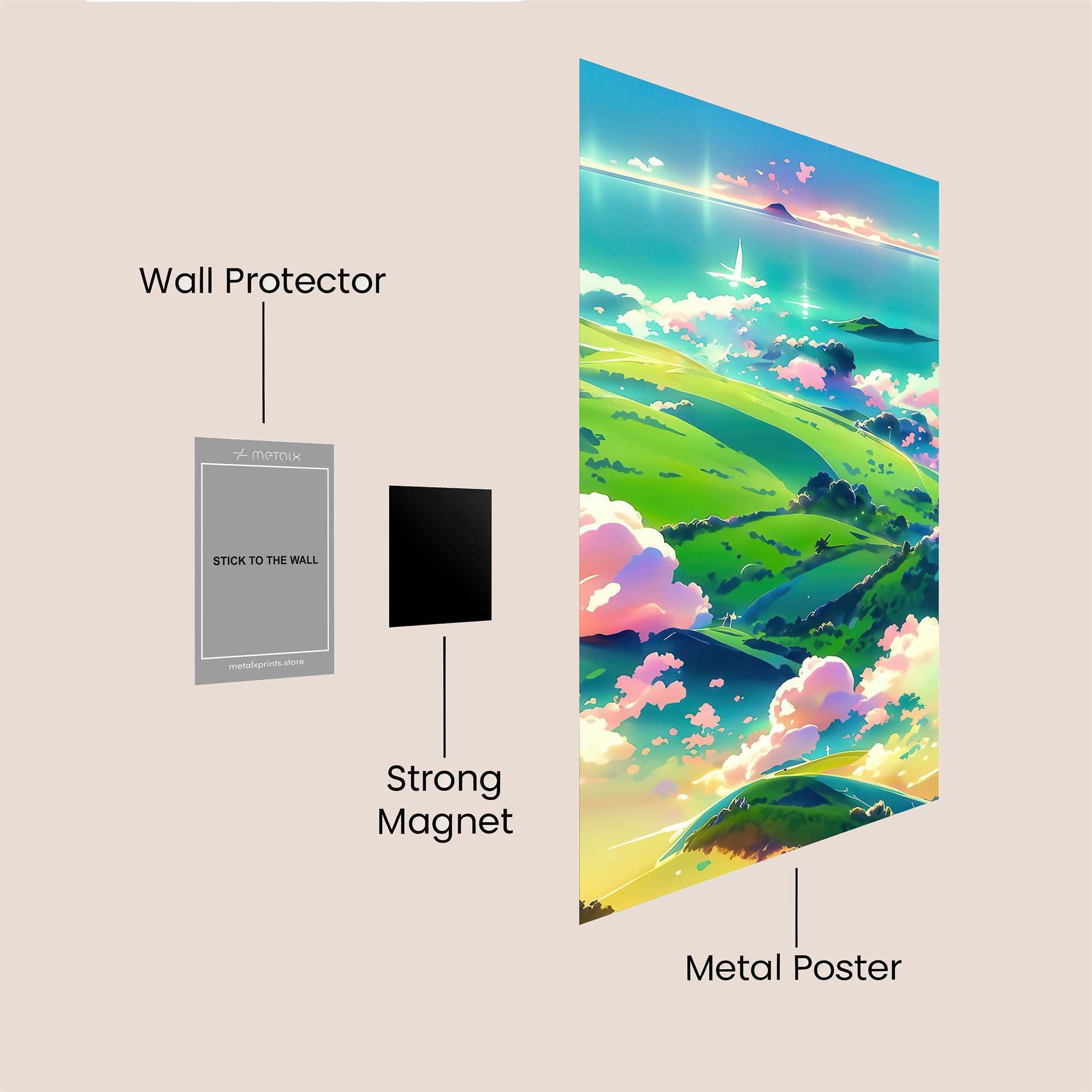 Skyward Serenity Safe Wall Magnetic / M