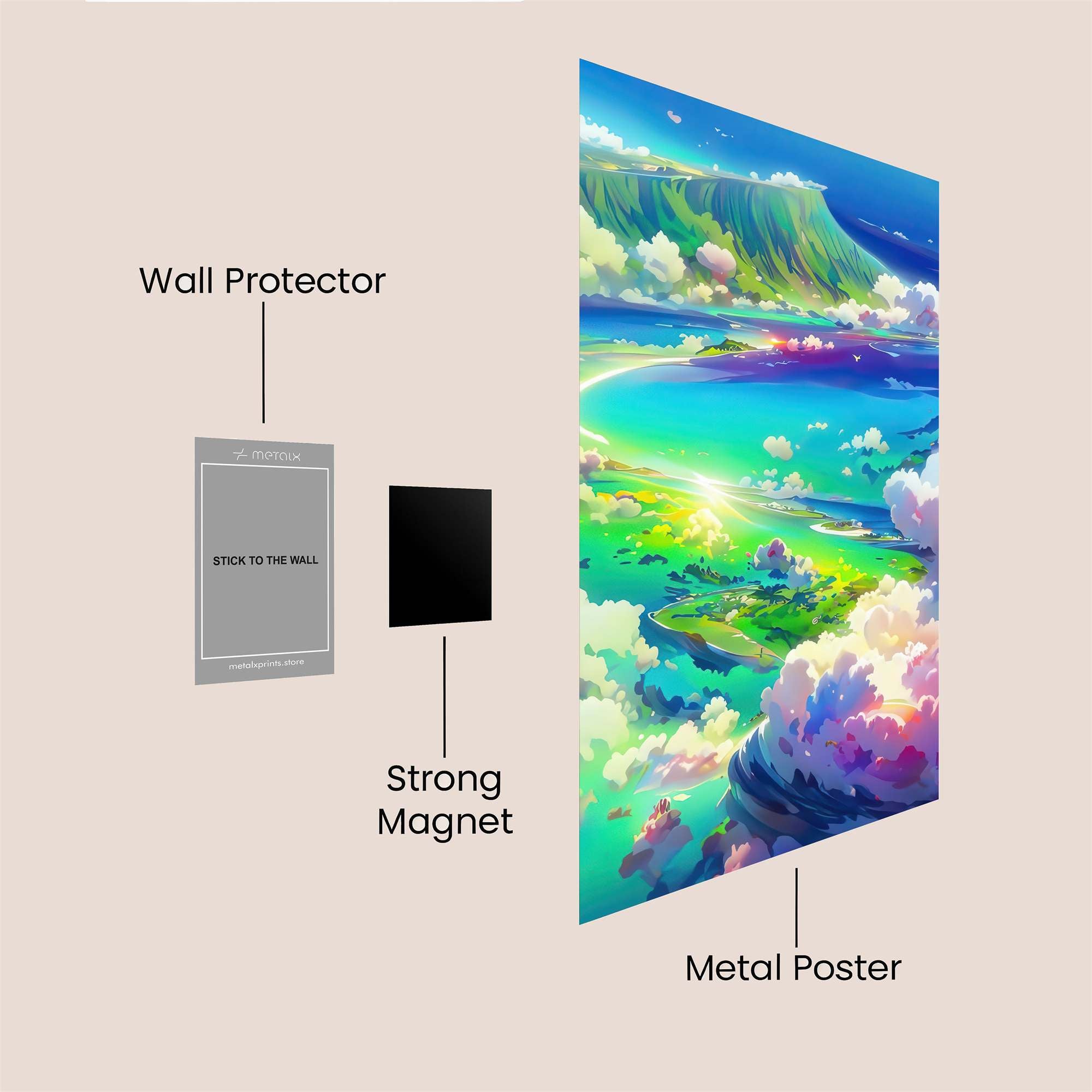 Island Serenity Safe Wall Magnetic / M