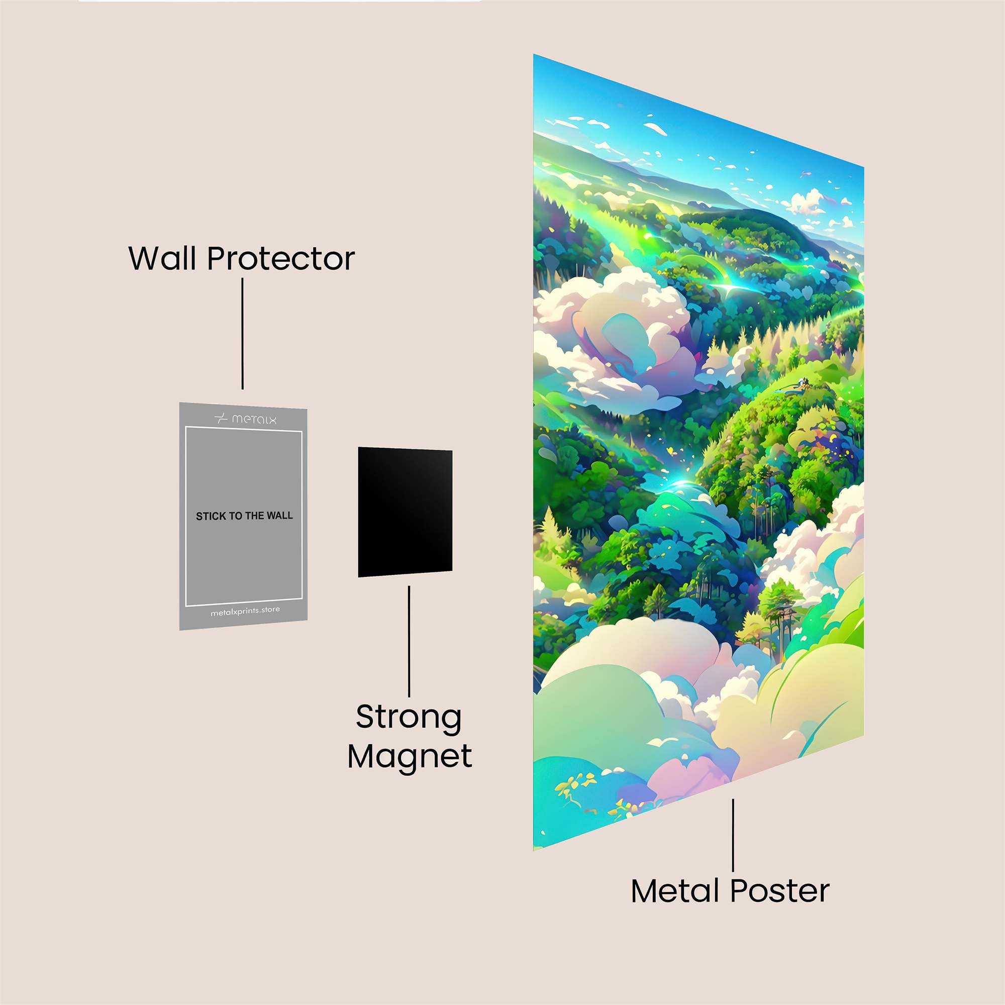 Verdant Serenity Safe Wall Magnetic / M