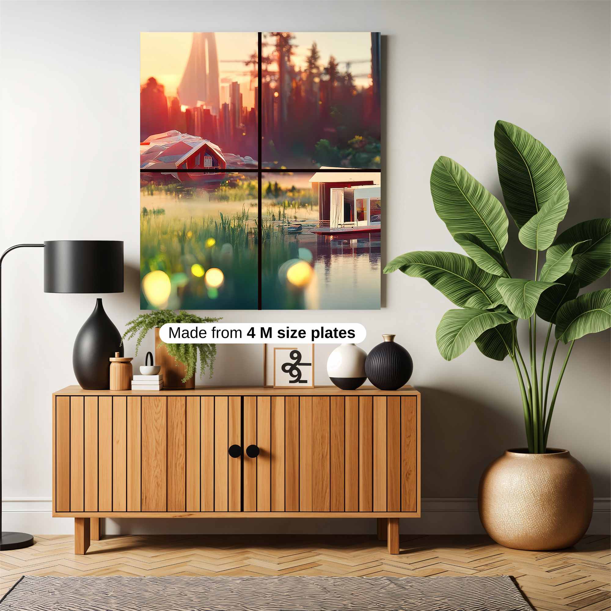 Futuristic Serenity Safe Wall Magnetic / M