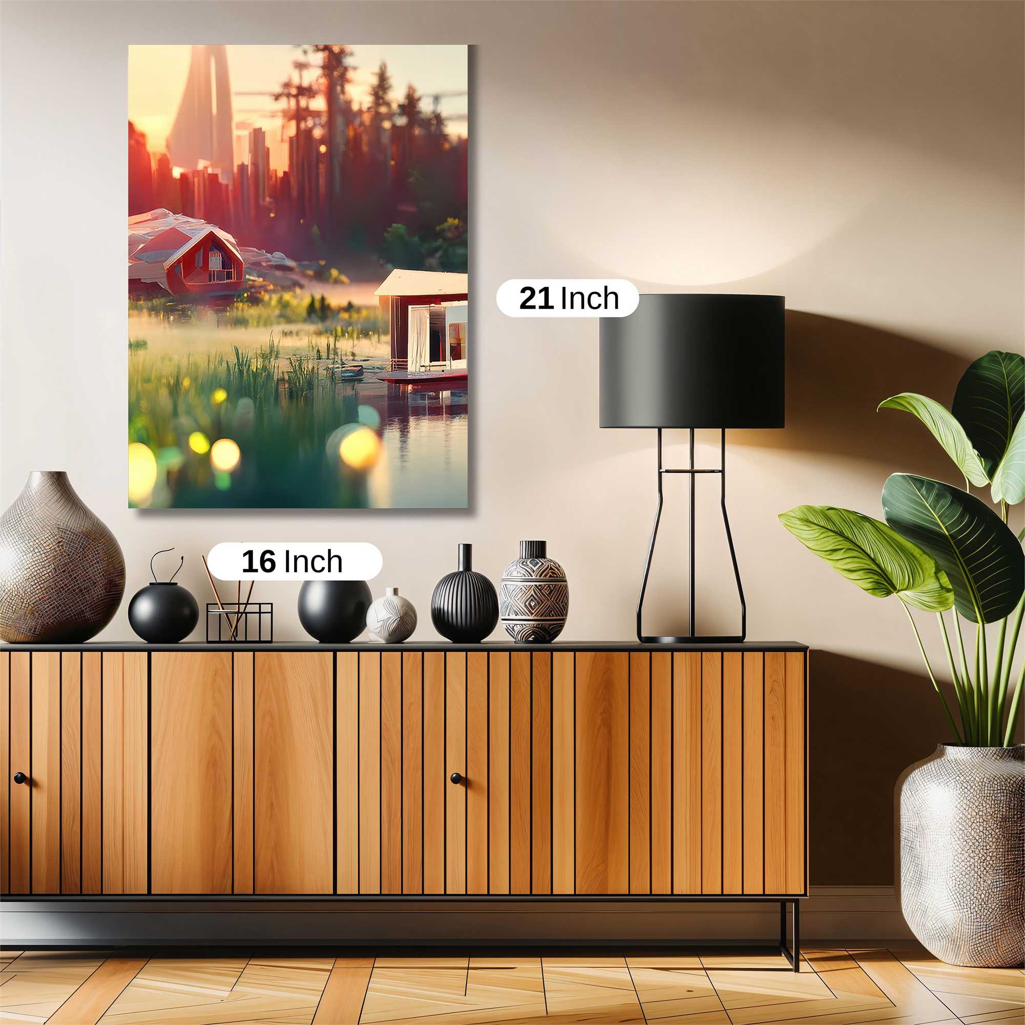 Futuristic Serenity Safe Wall Magnetic / M