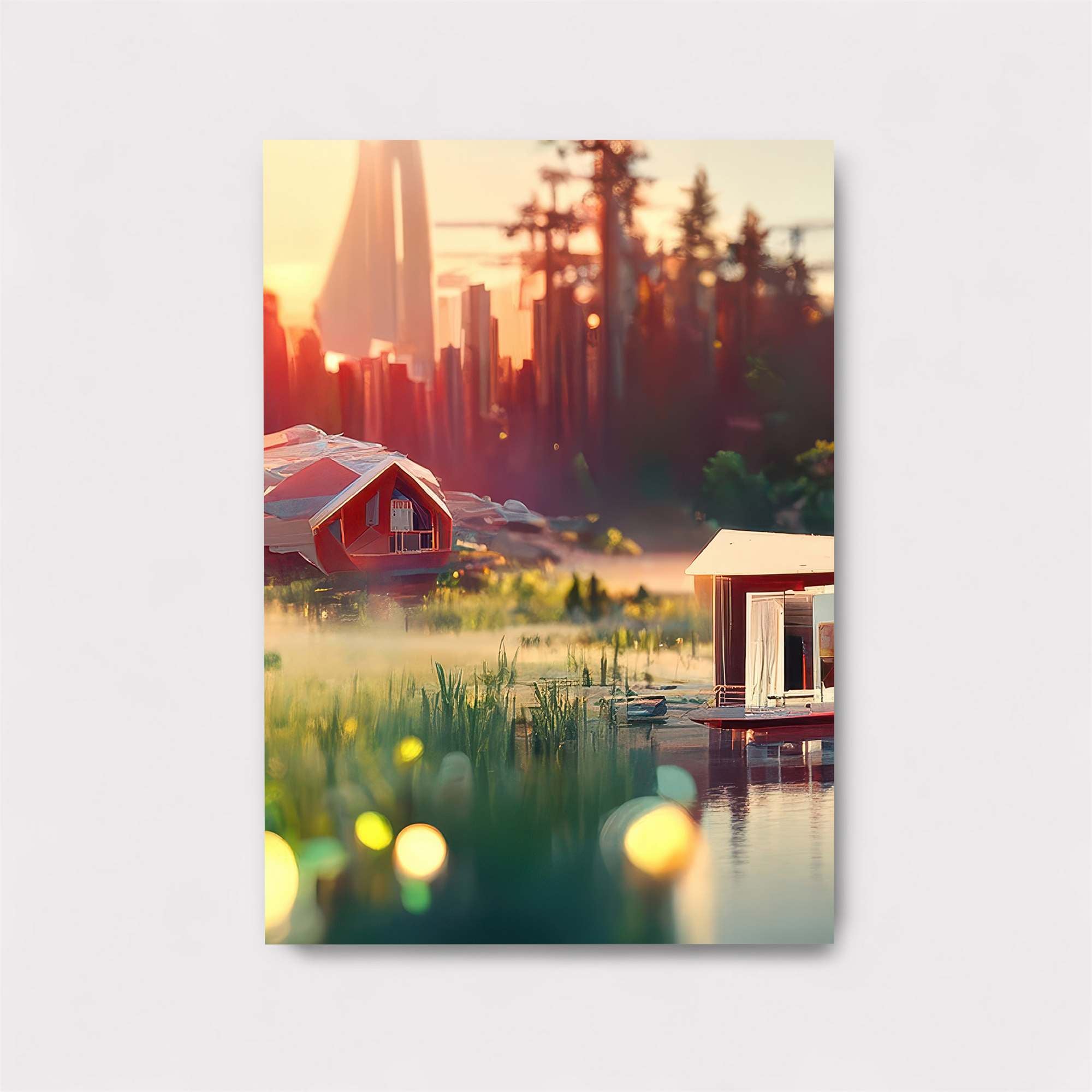 Futuristic Serenity Safe Wall Magnetic / M