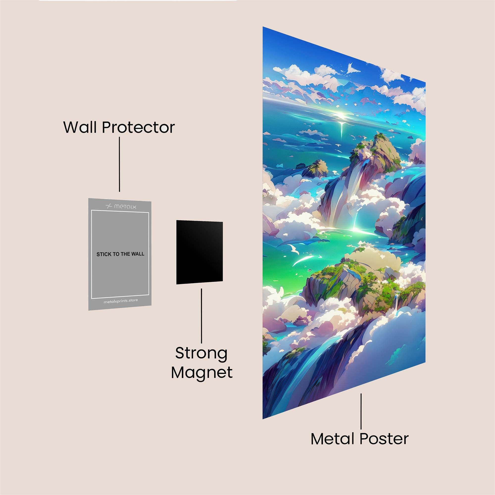 Skyward Serenity Safe Wall Magnetic / M