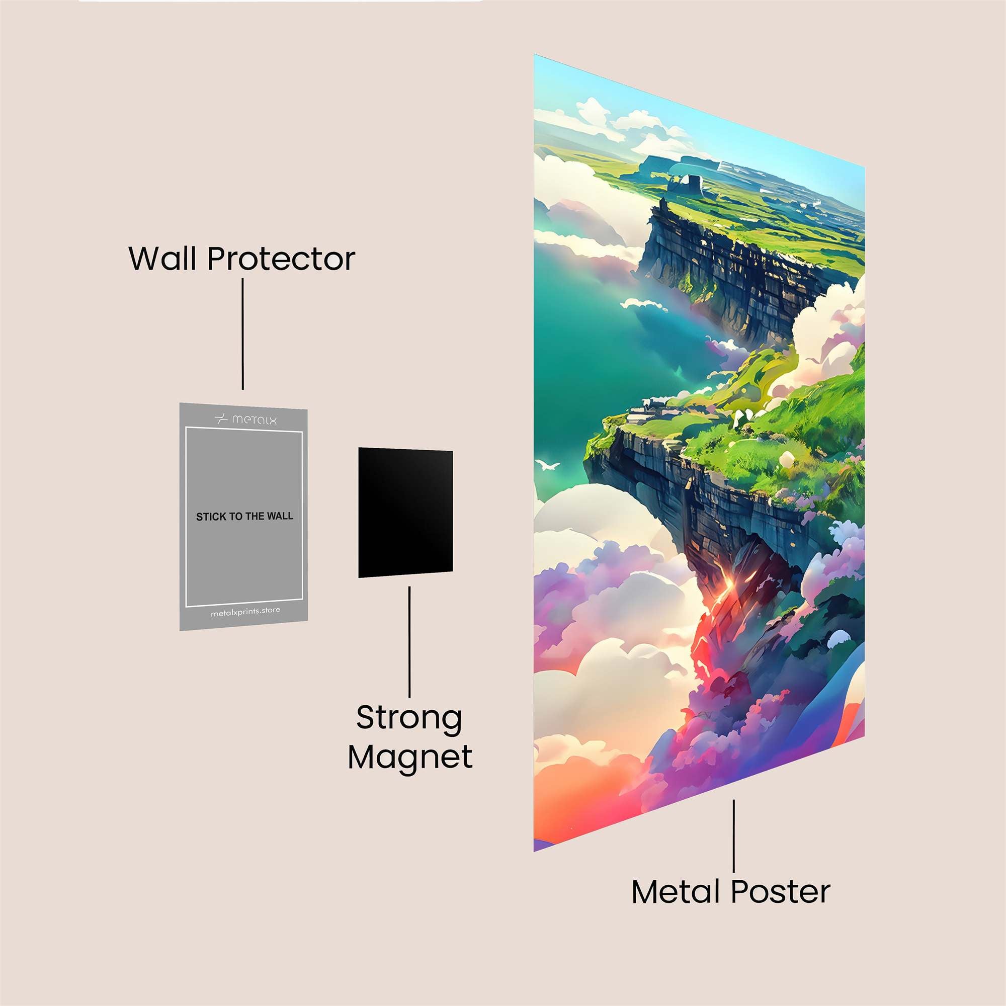 Cliffs Dreamy Safe Wall Magnetic / M