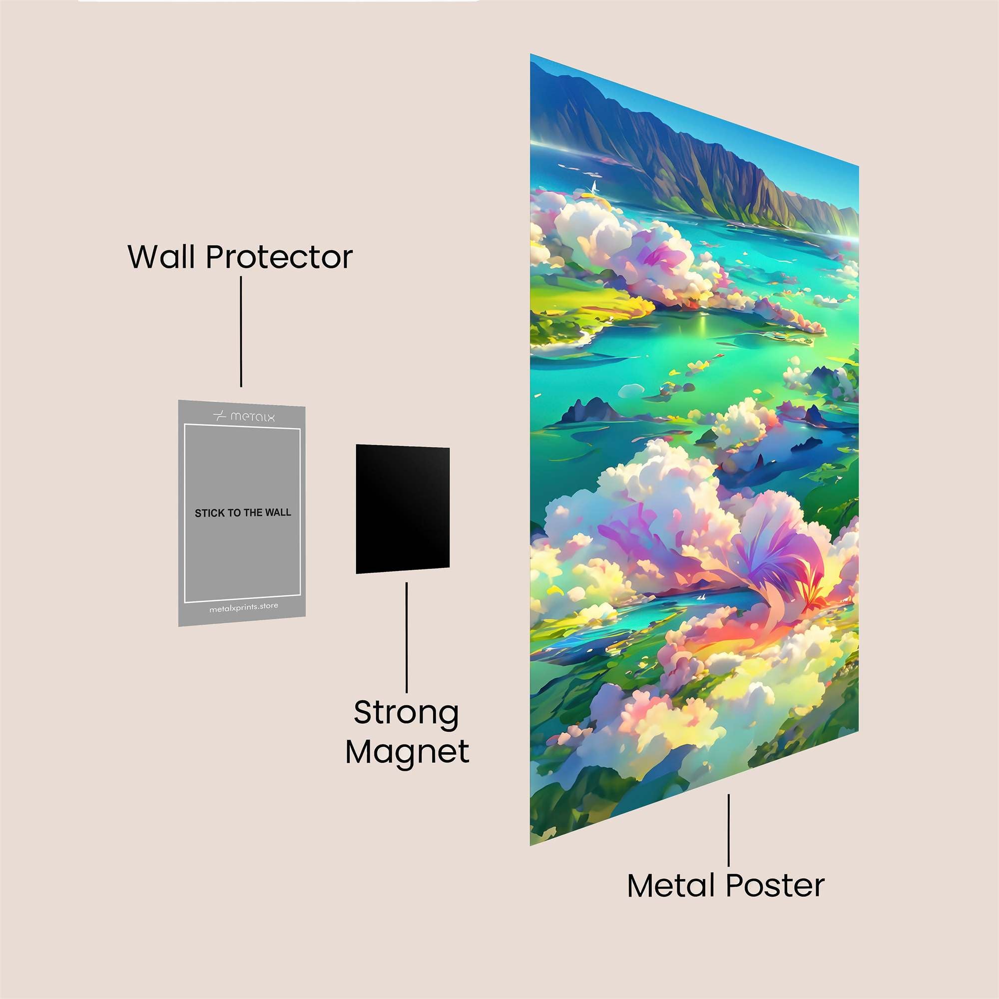 Island Dream Safe Wall Magnetic / M