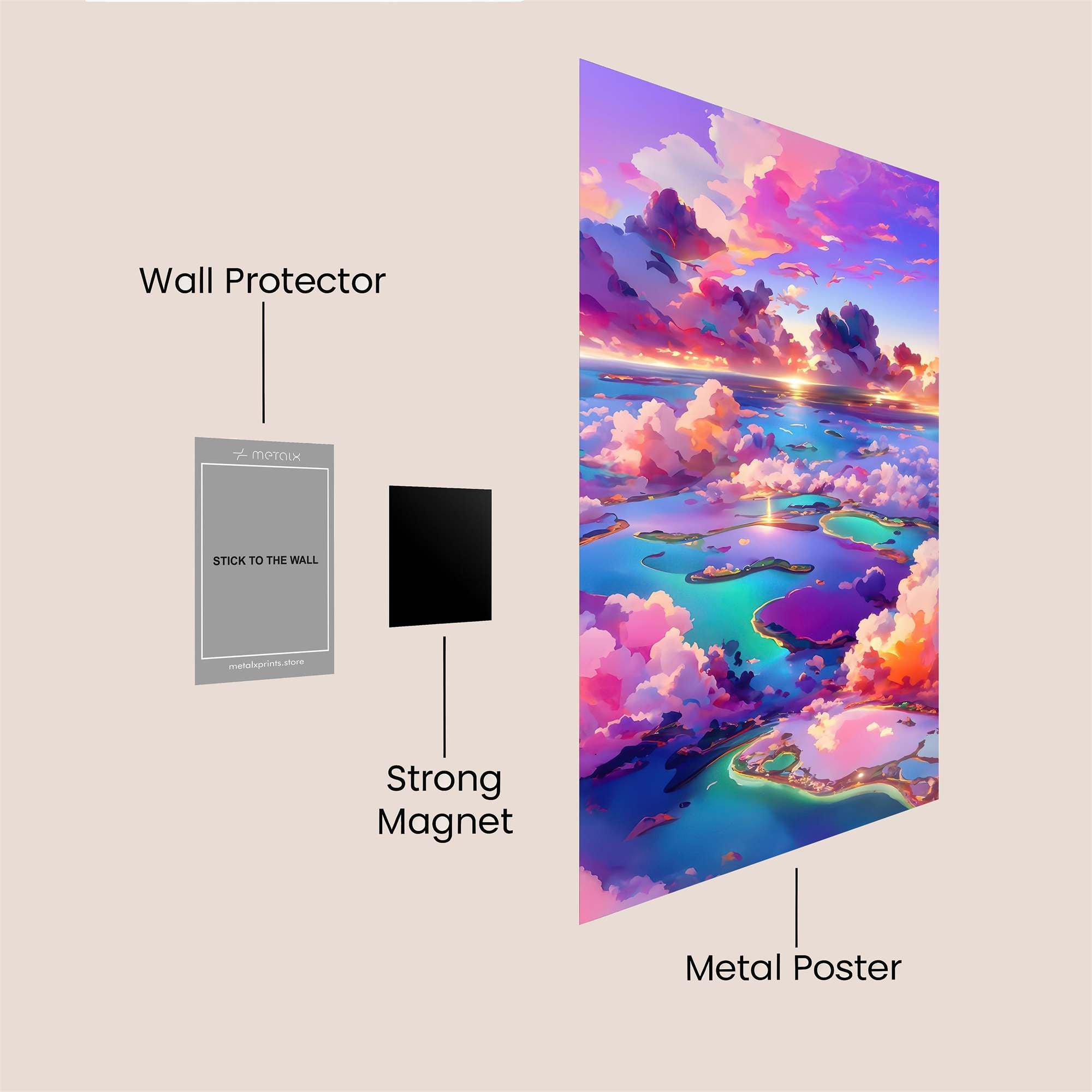 Sky Serenade Safe Wall Magnetic / M