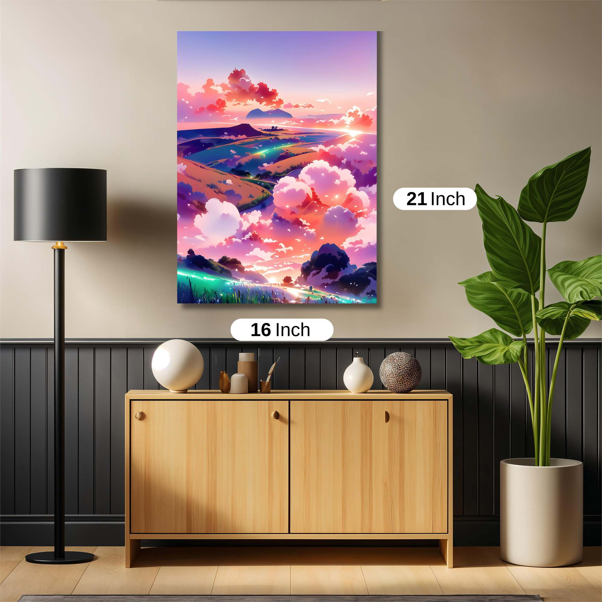 Sunset Serenity Safe Wall Magnetic / M