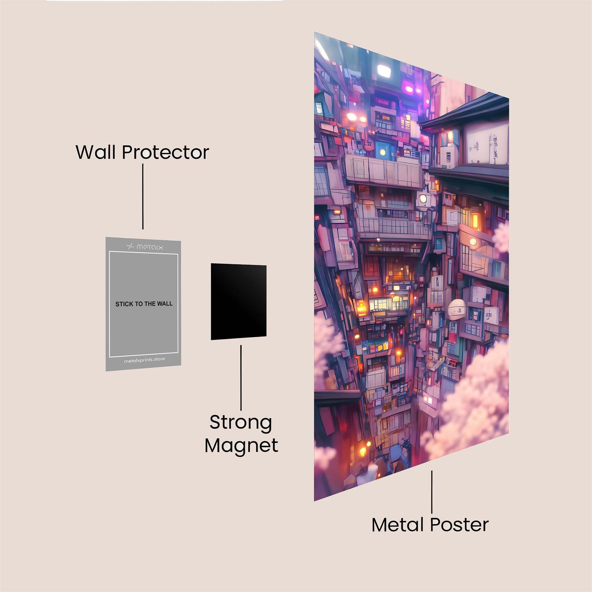 Cyber Blossom Safe Wall Magnetic / M