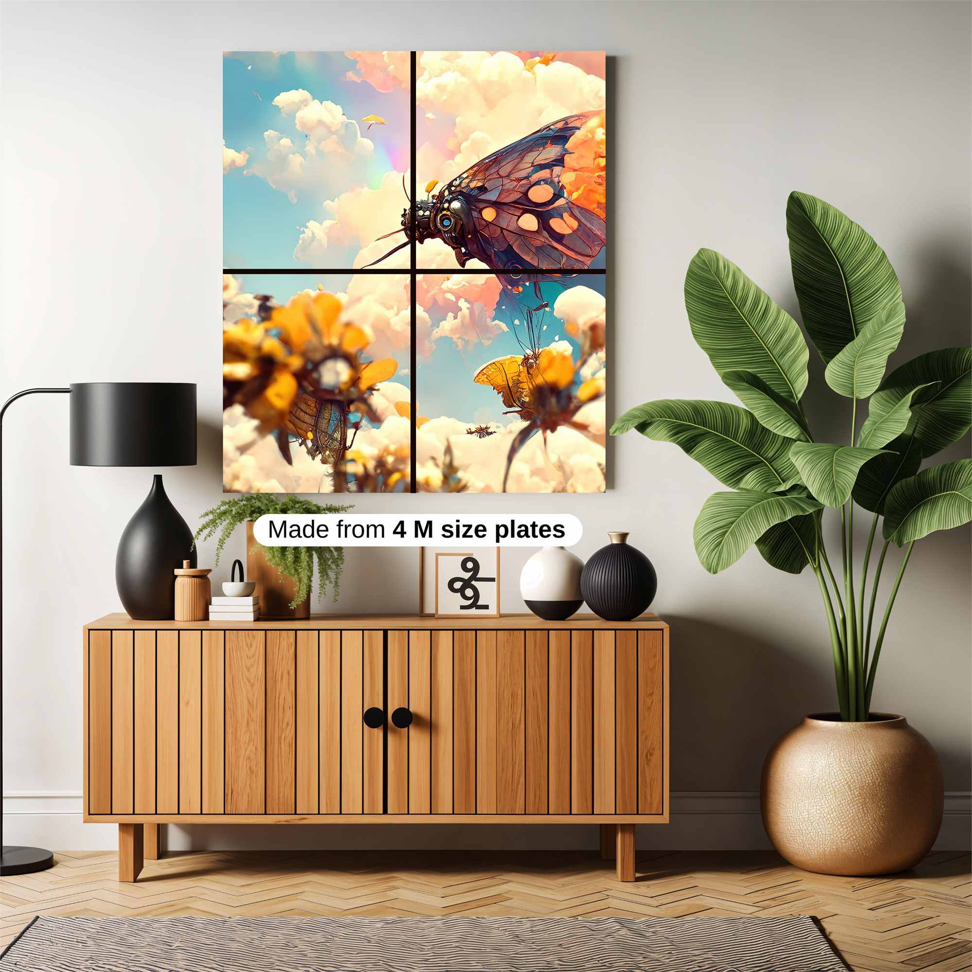 Butterfly Dreamscape Safe Wall Magnetic / M