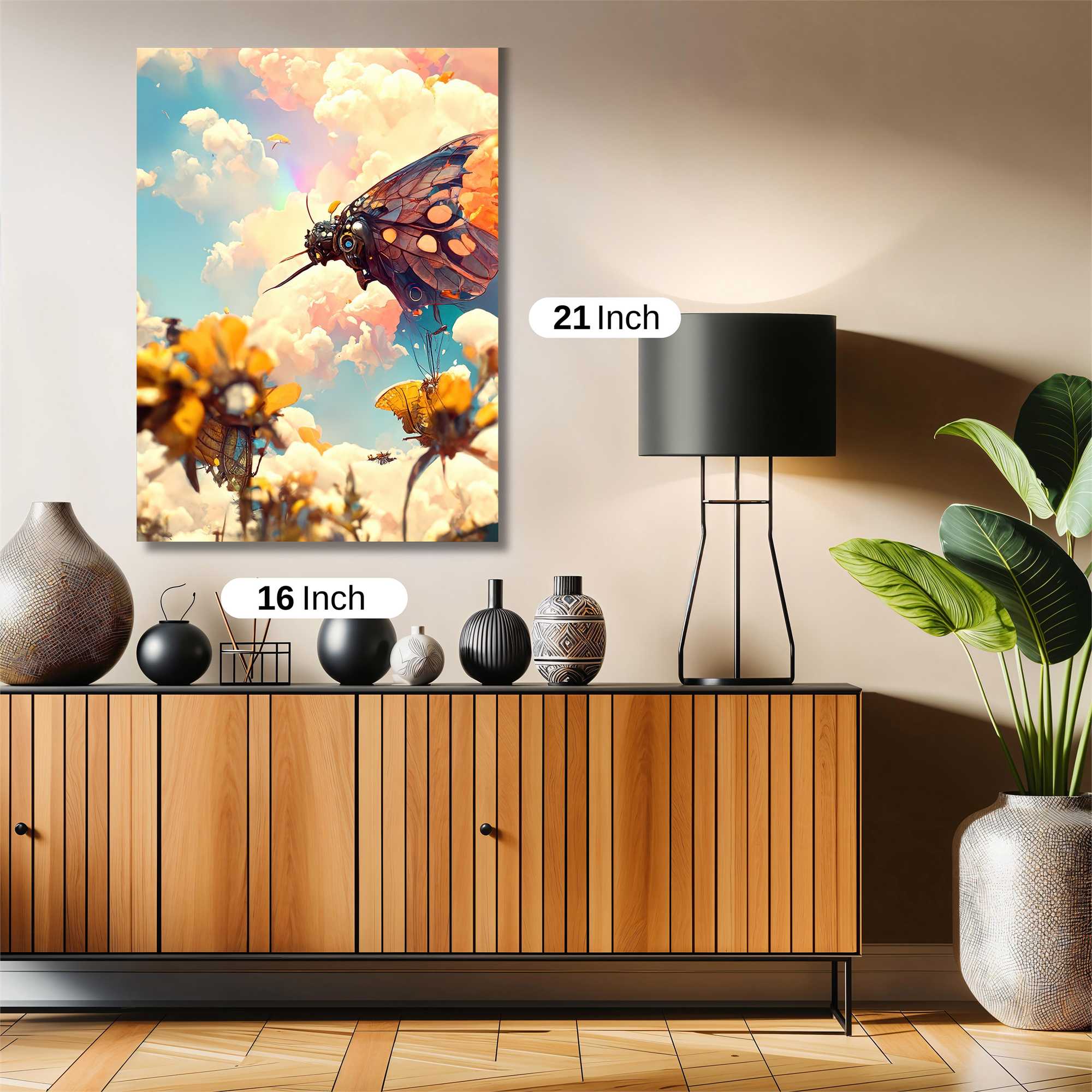 Butterfly Dreamscape Safe Wall Magnetic / M