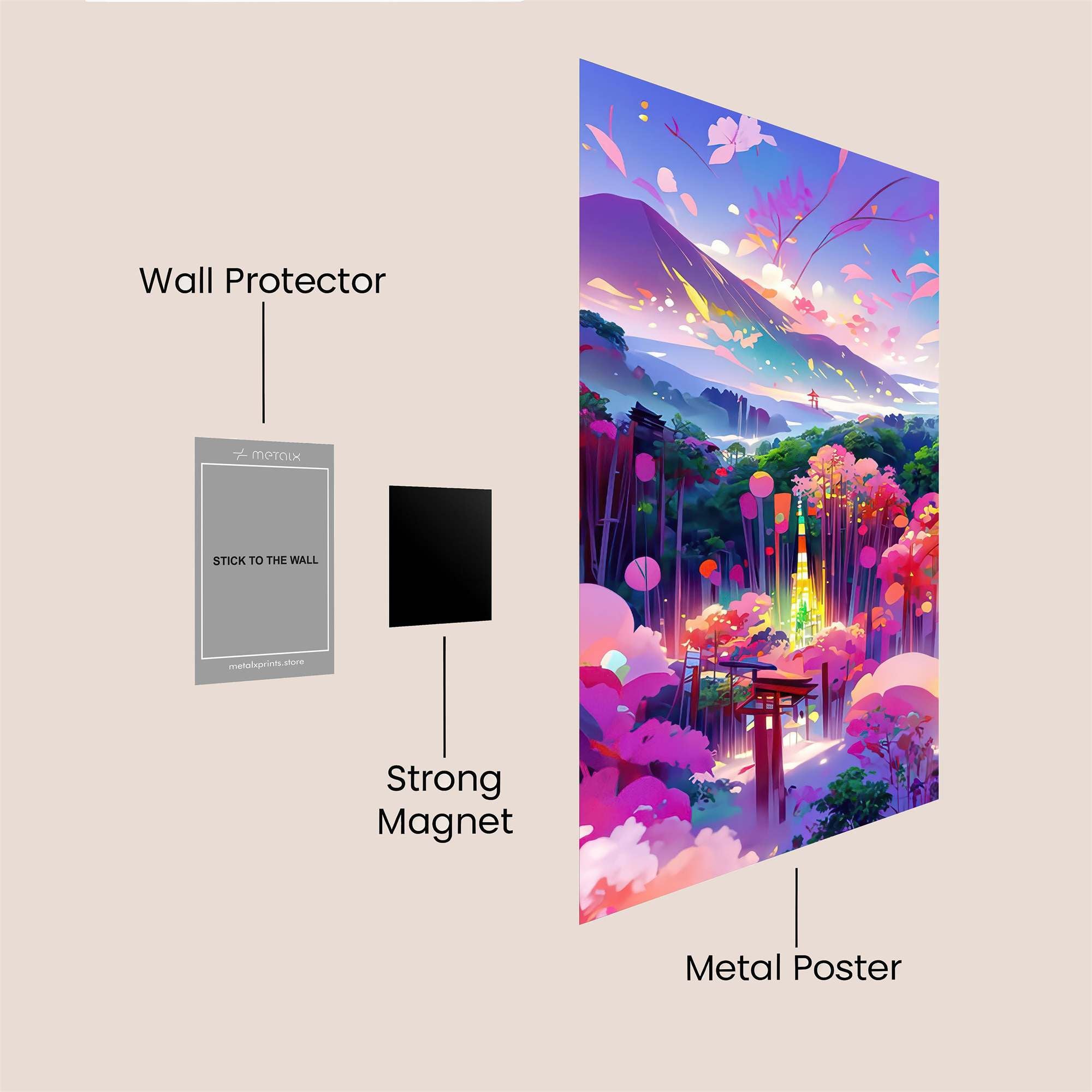 Mountain Dreamscape Safe Wall Magnetic / M