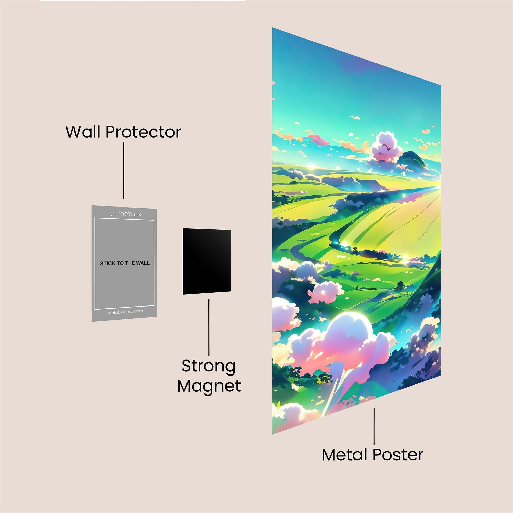 Sunrise Serenity Safe Wall Magnetic / M