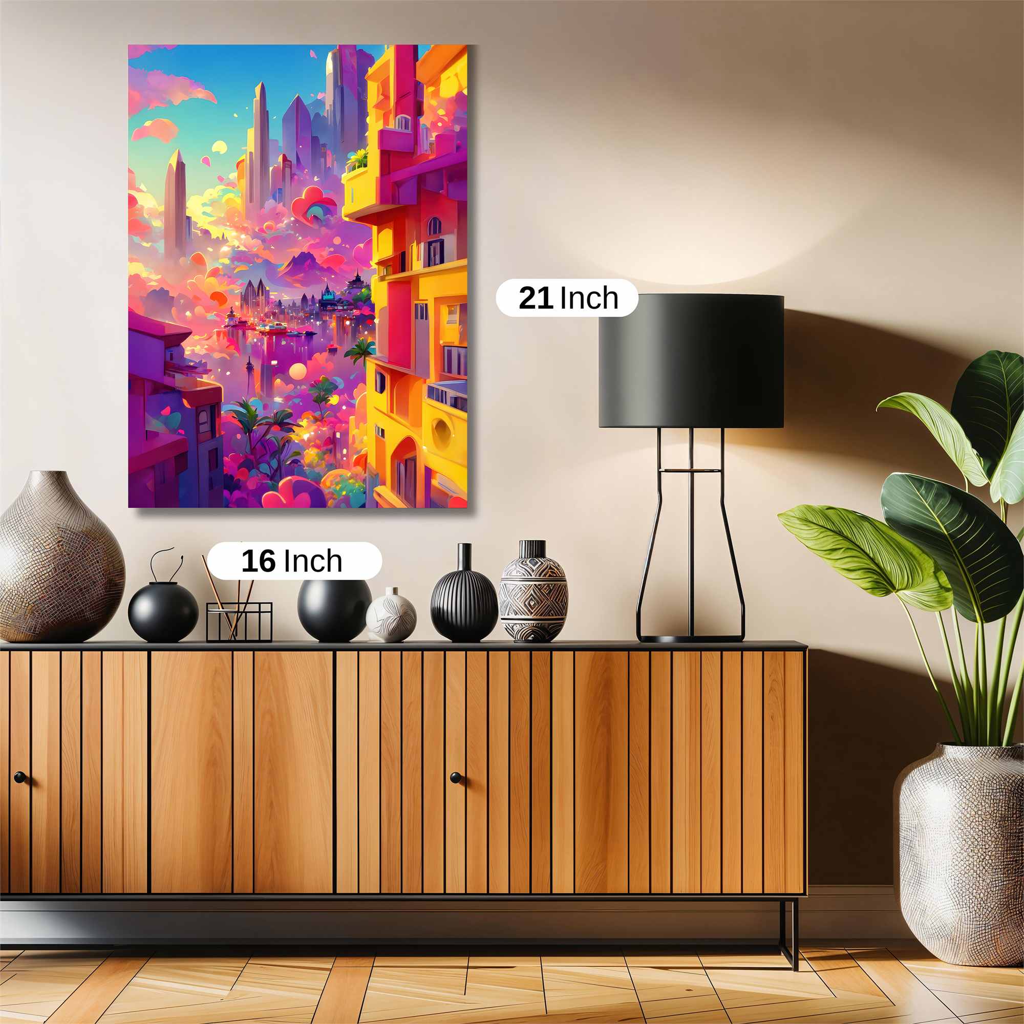 Neon Dreamscape Safe Wall Magnetic / M