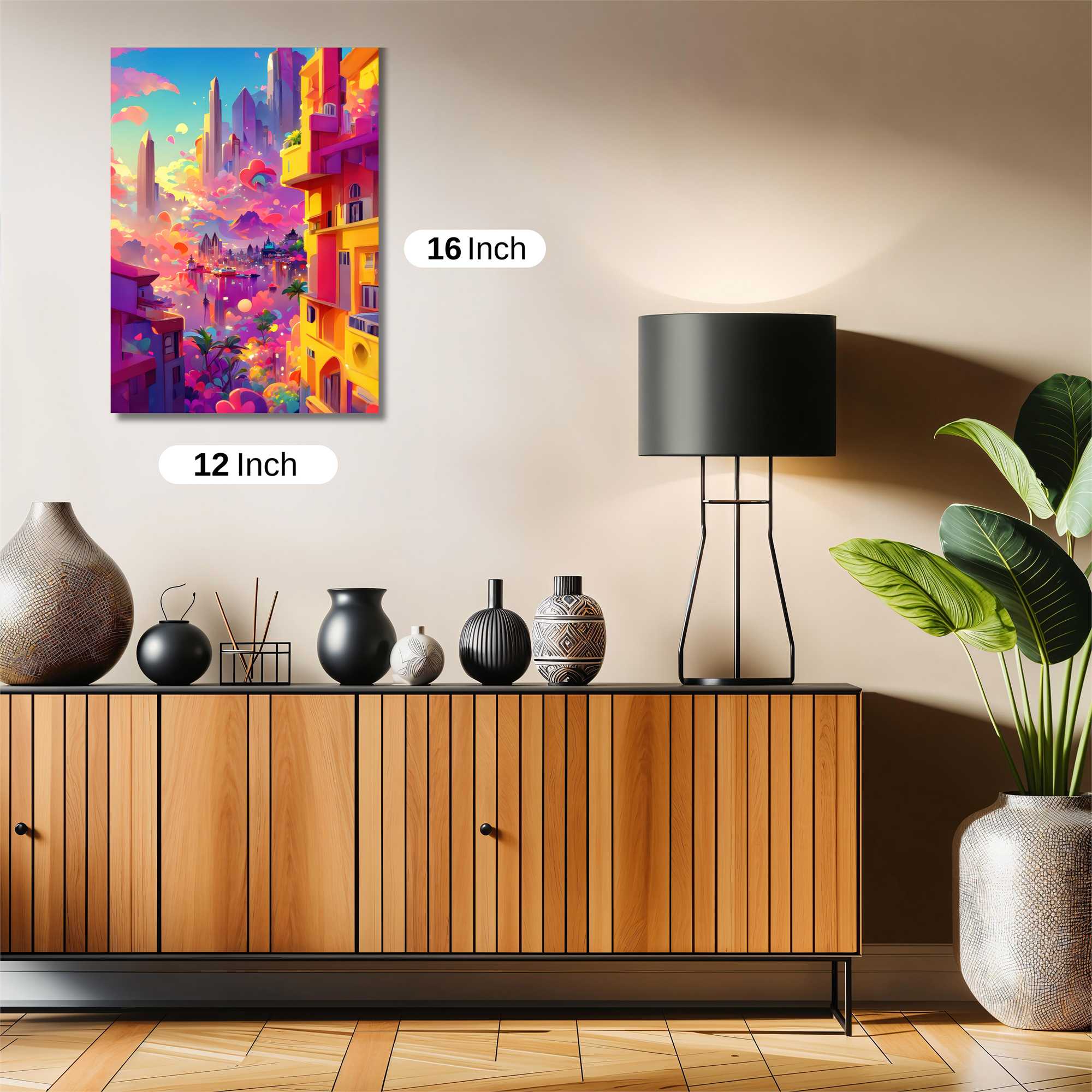 Neon Dreamscape Safe Wall Magnetic / M