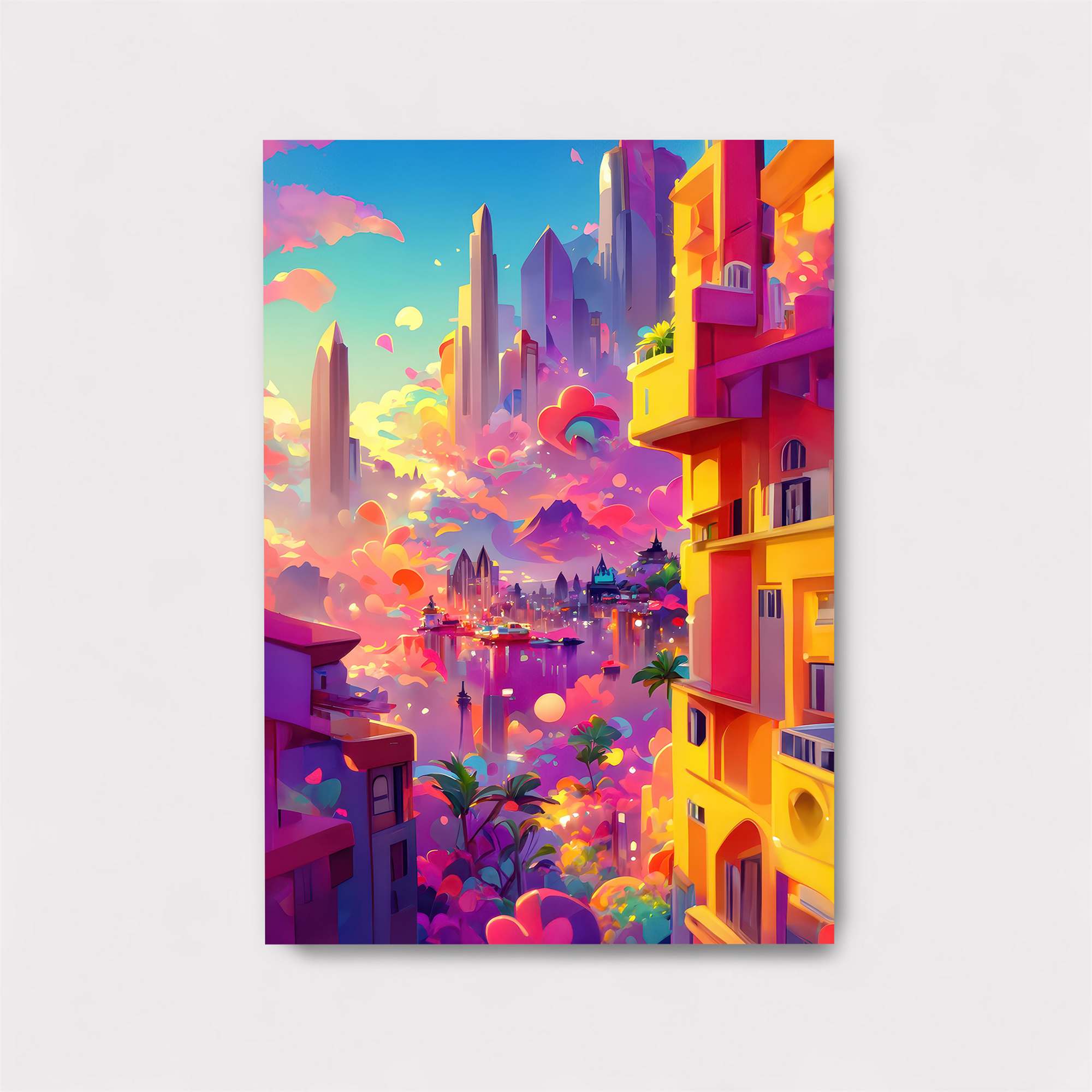 Neon Dreamscape Safe Wall Magnetic / M