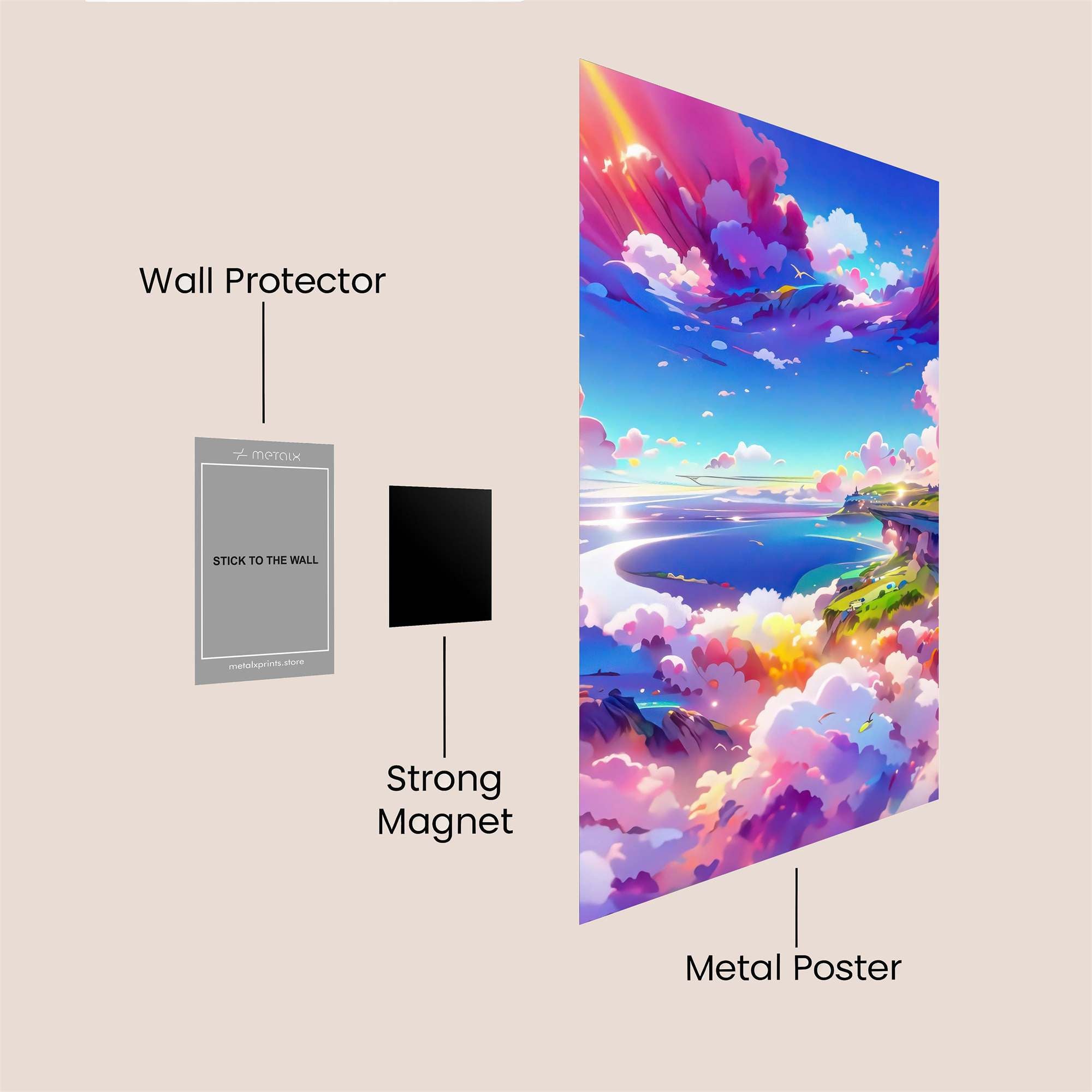 Sky Dreamscape Safe Wall Magnetic / M