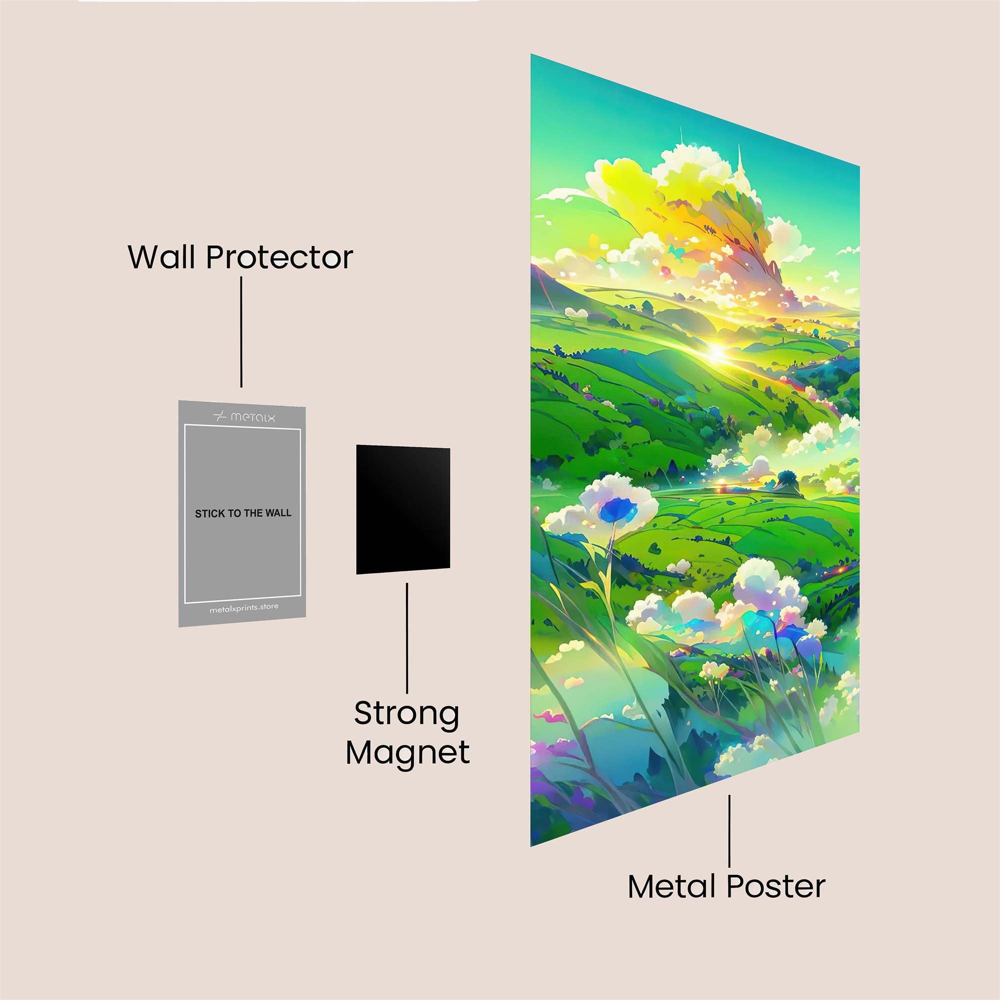 Sunrise Serenity Safe Wall Magnetic / M
