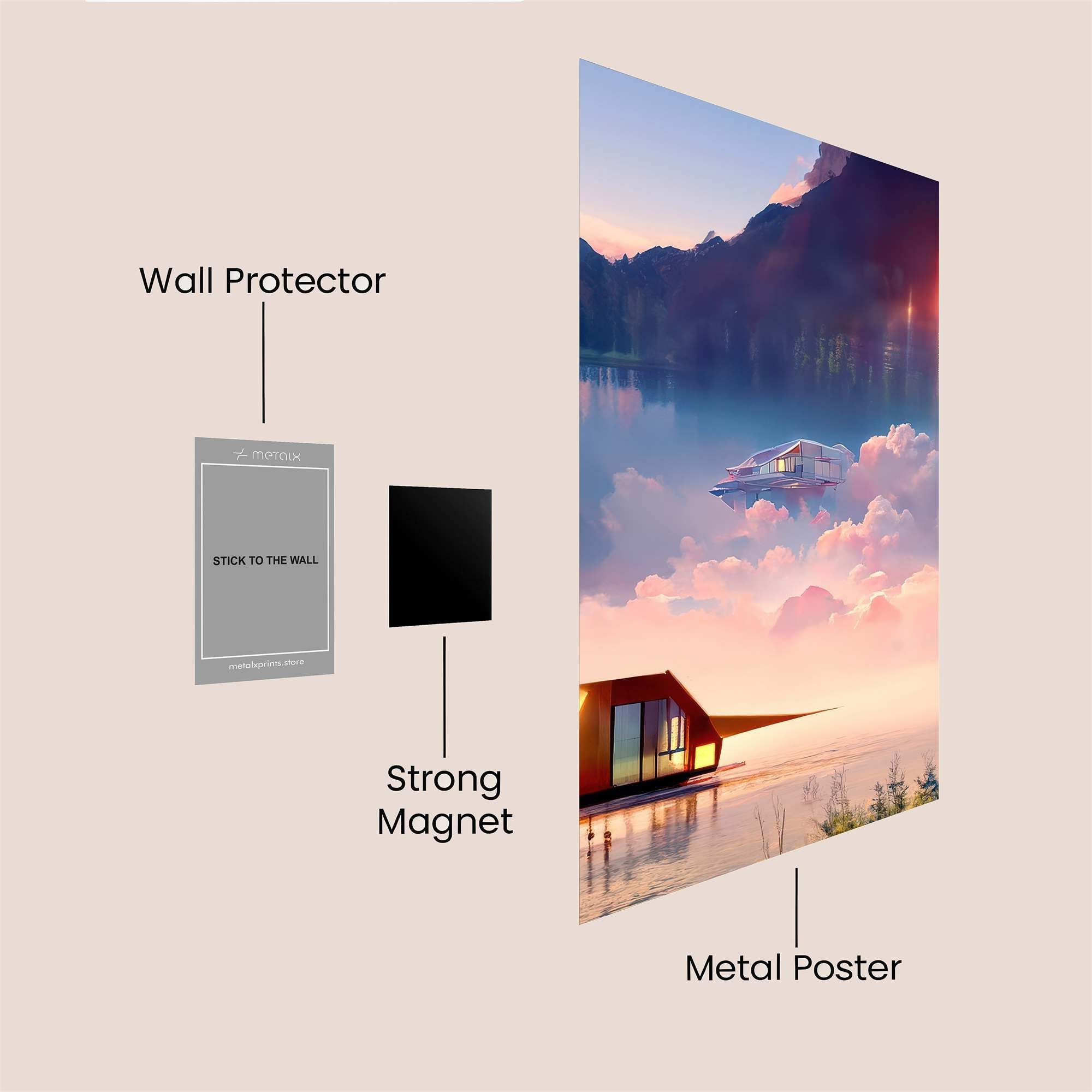 Skyward Serenity Safe Wall Magnetic / M