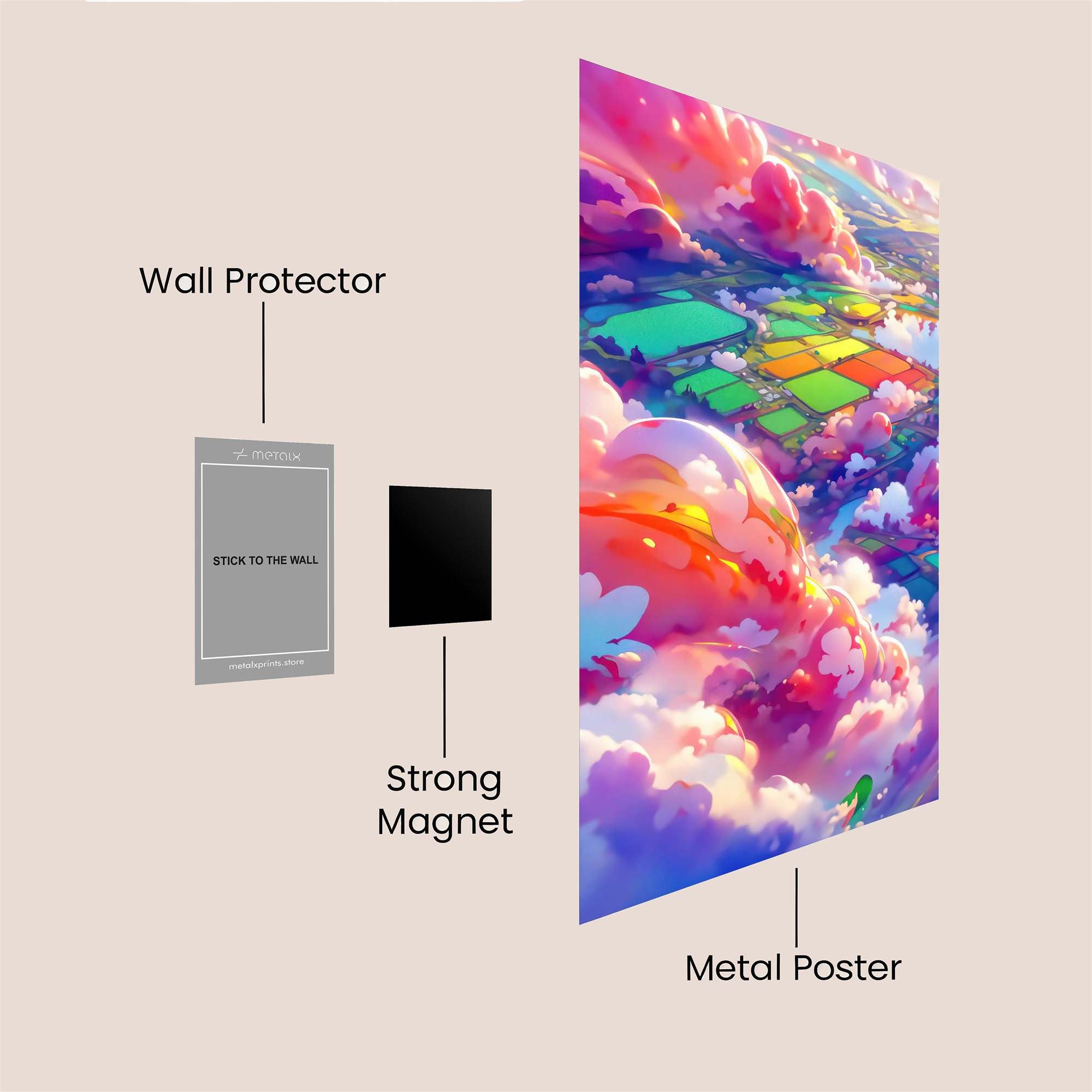 Cloudscape Dream Safe Wall Magnetic / M