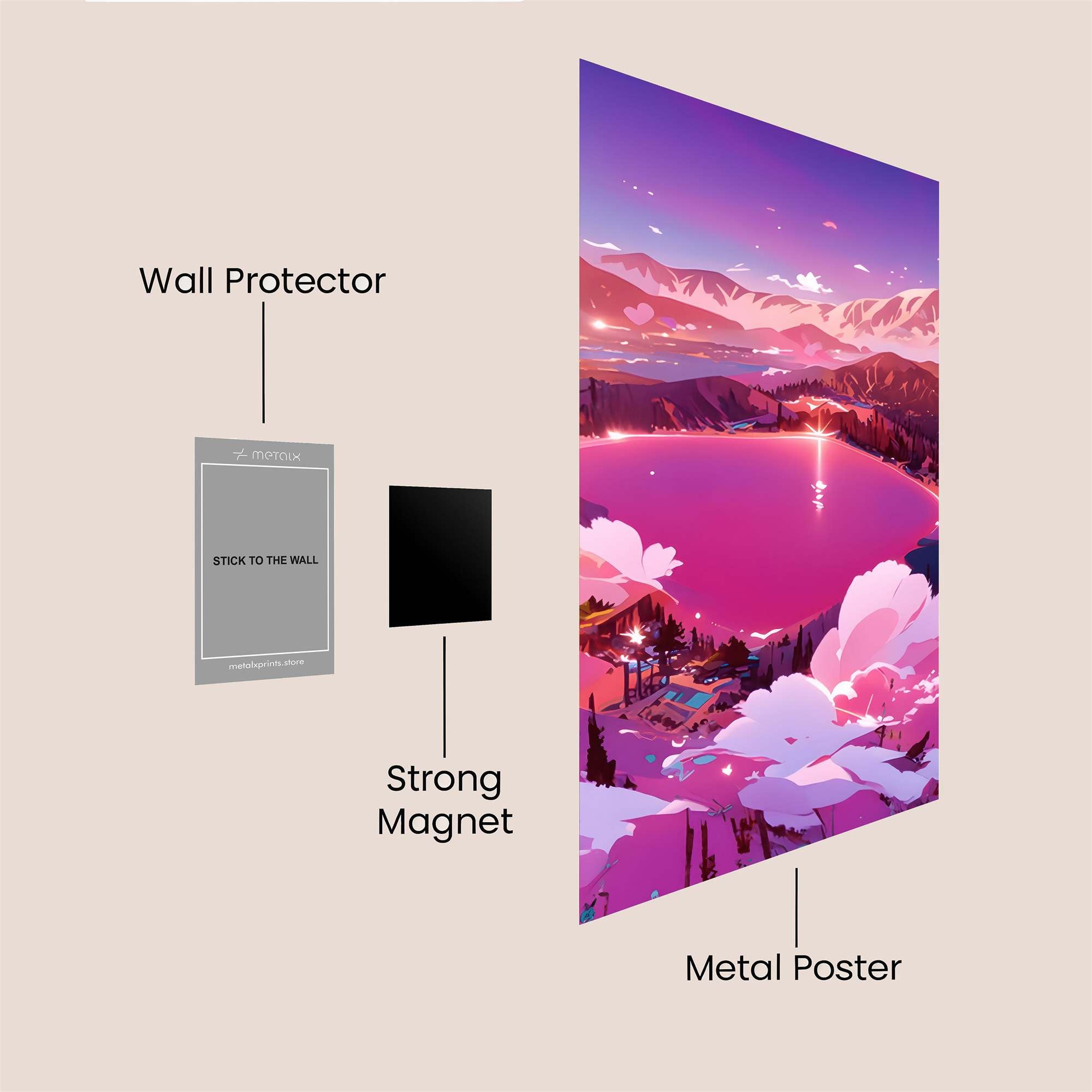 Sunset Serenity Safe Wall Magnetic / M