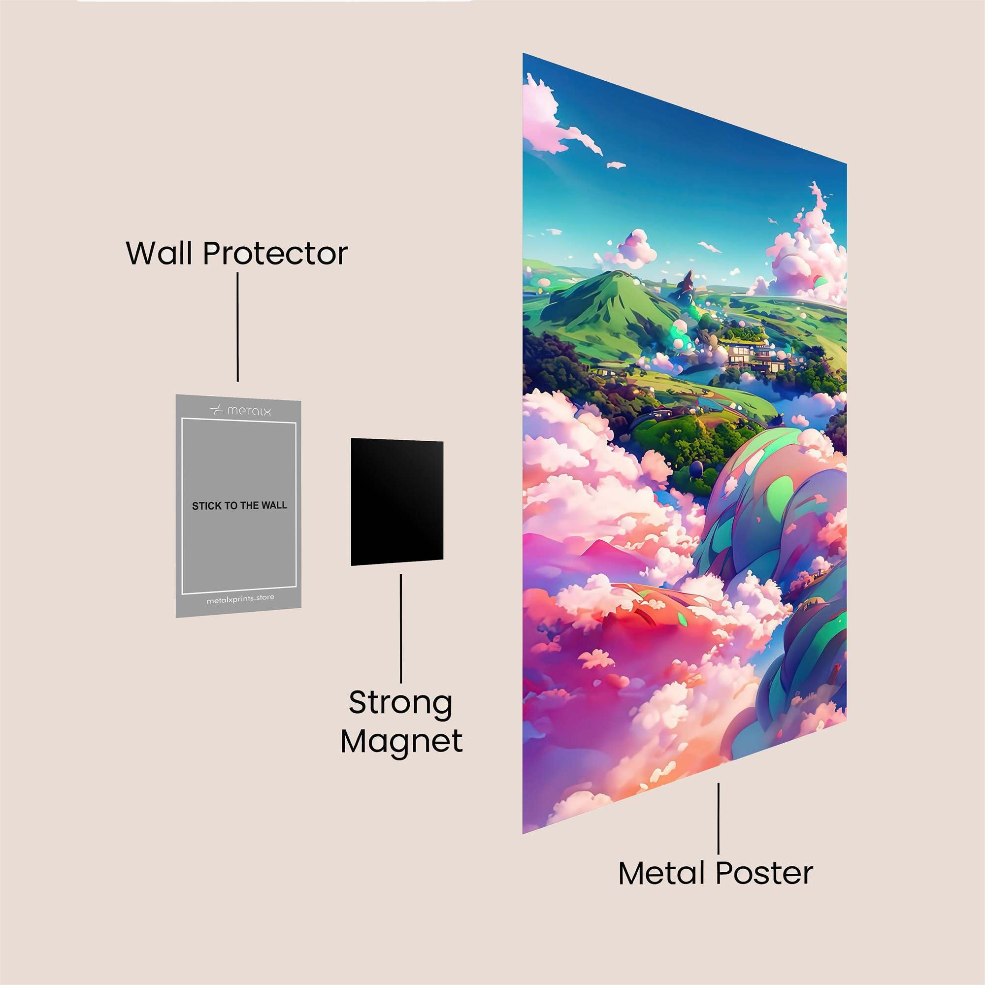 Dreamscape Whimsy Safe Wall Magnetic / M