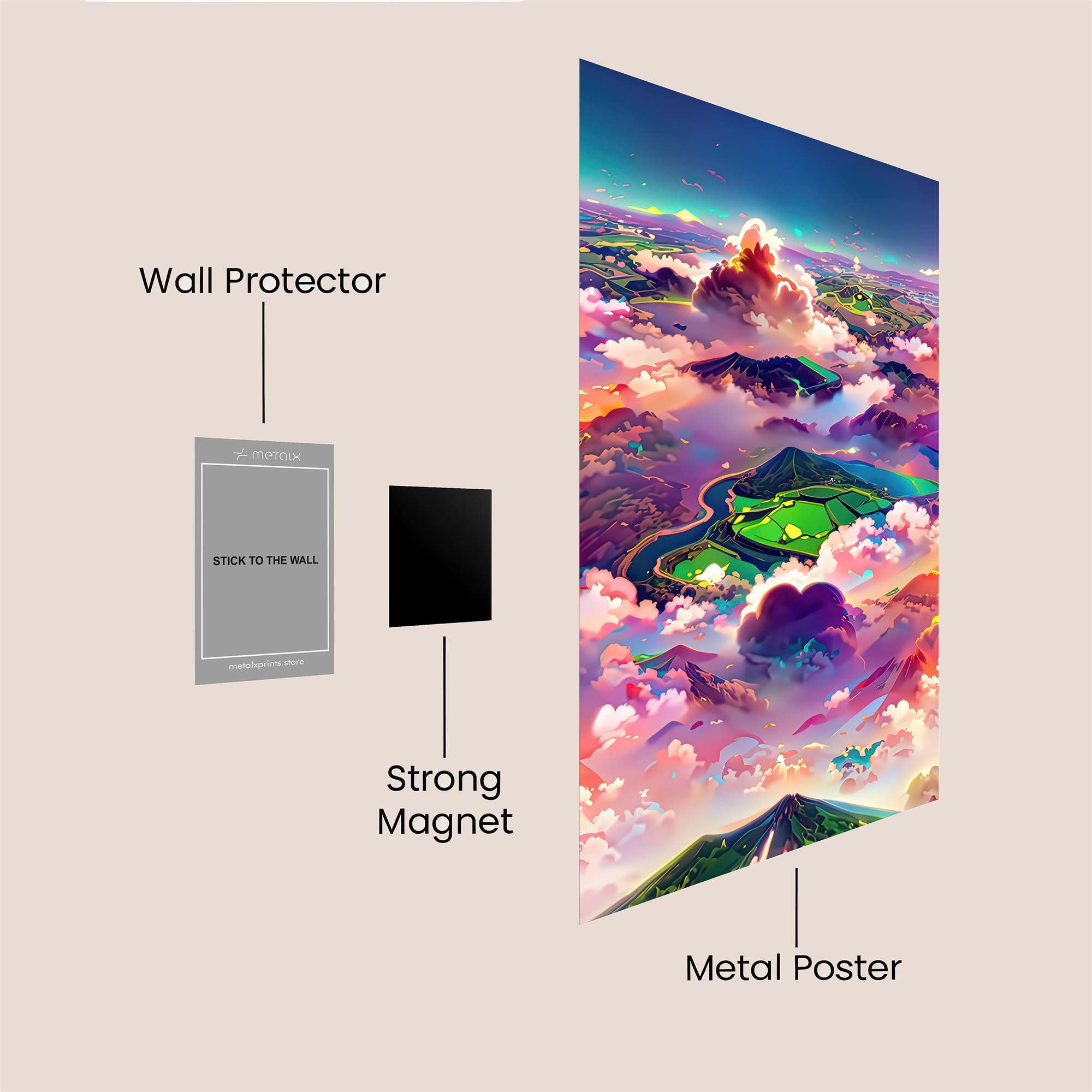 Skyward Serenity Safe Wall Magnetic / M
