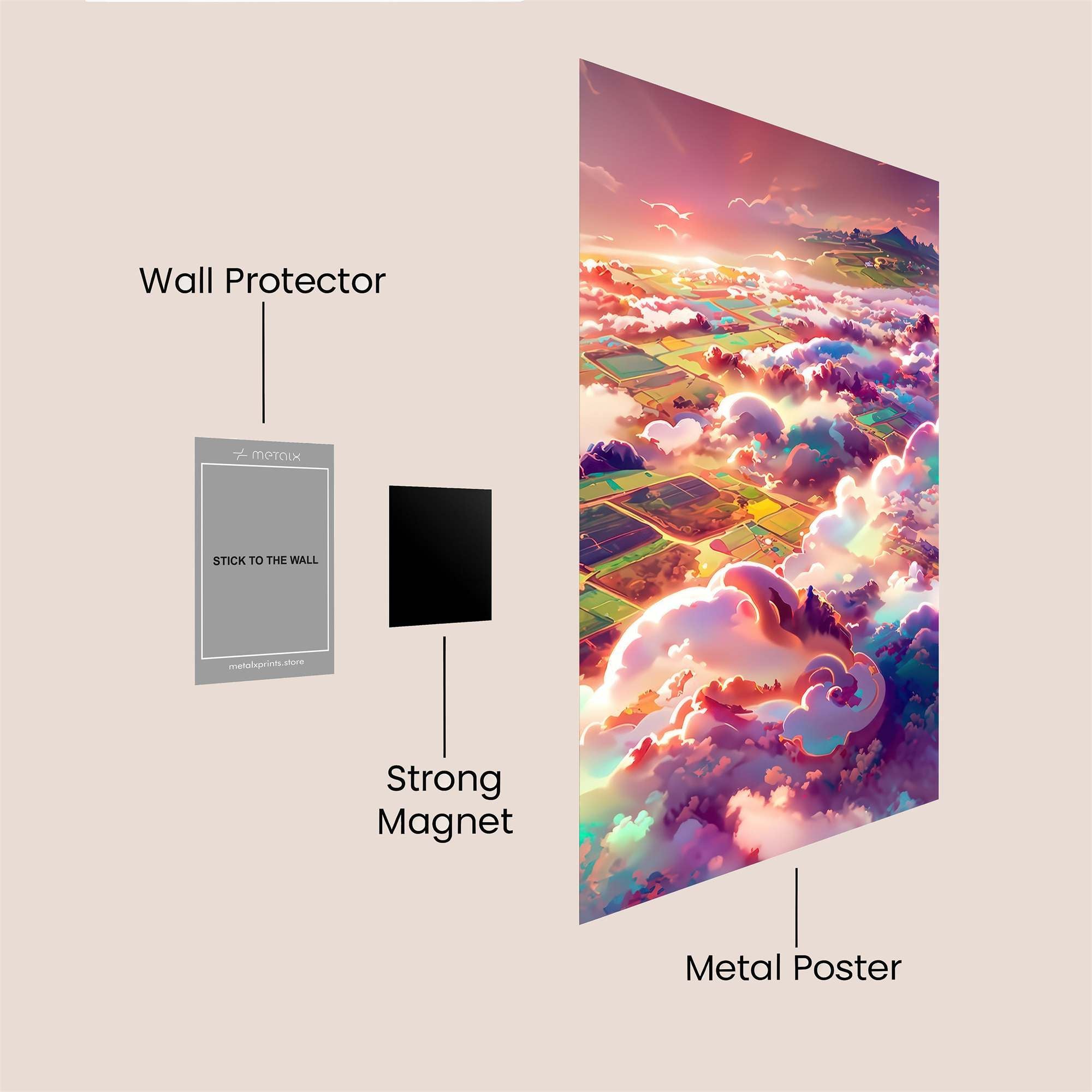 Skyward Bliss Safe Wall Magnetic / M