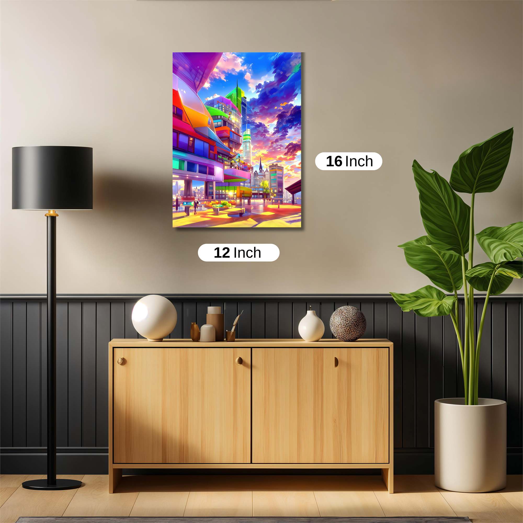 Cityscape Dream Safe Wall Magnetic / M