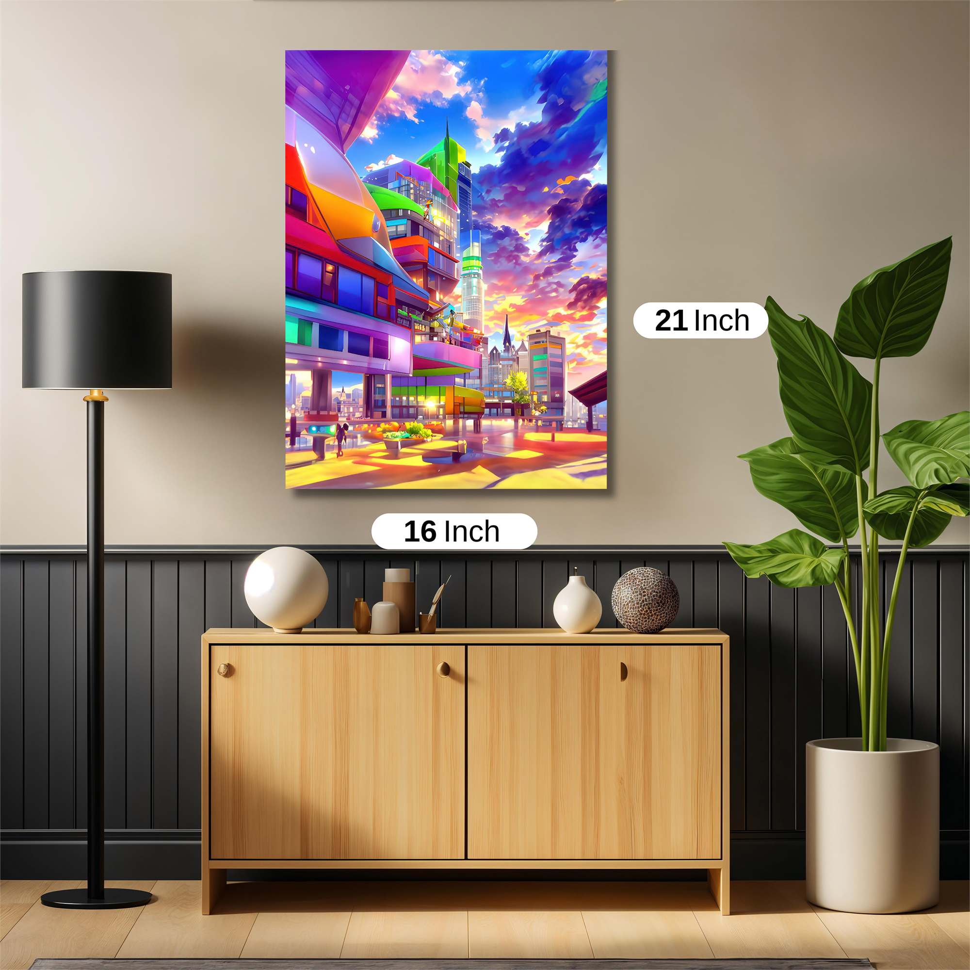 Cityscape Dream Safe Wall Magnetic / M