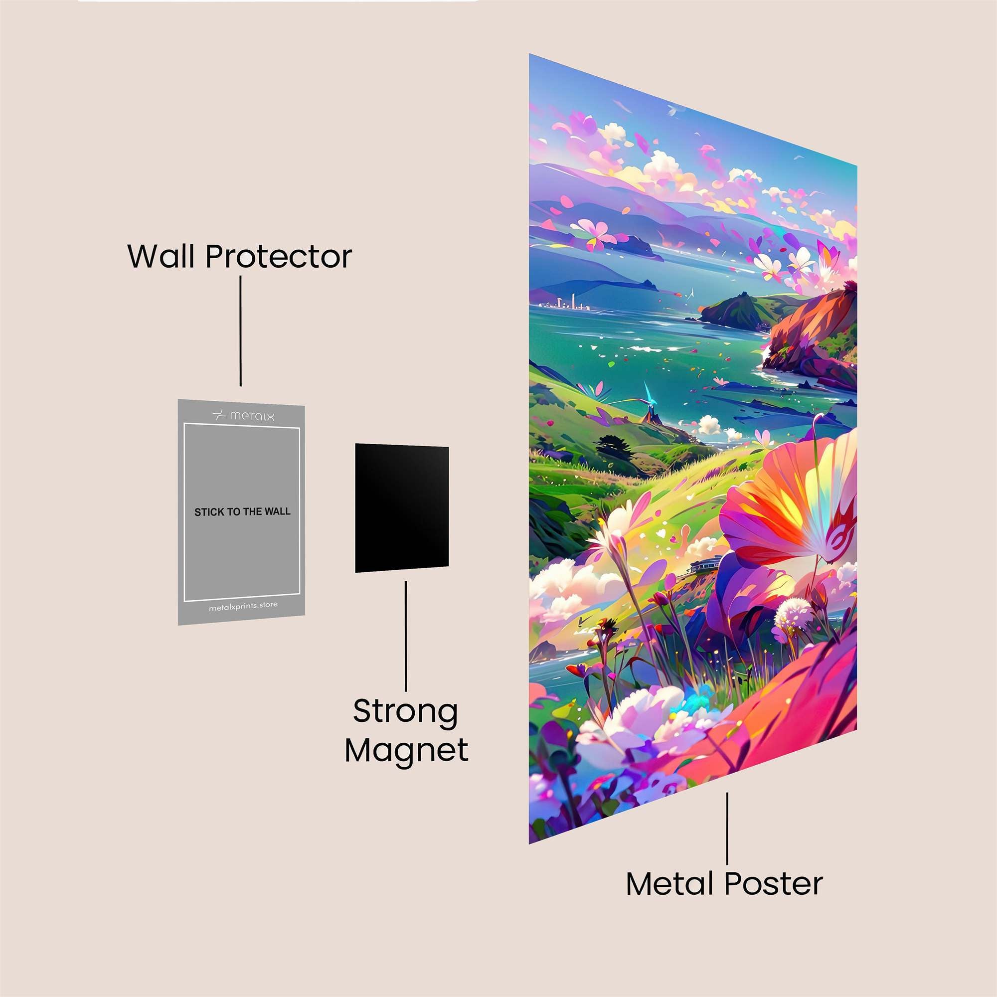 BlossomDream Safe Wall Magnetic / M